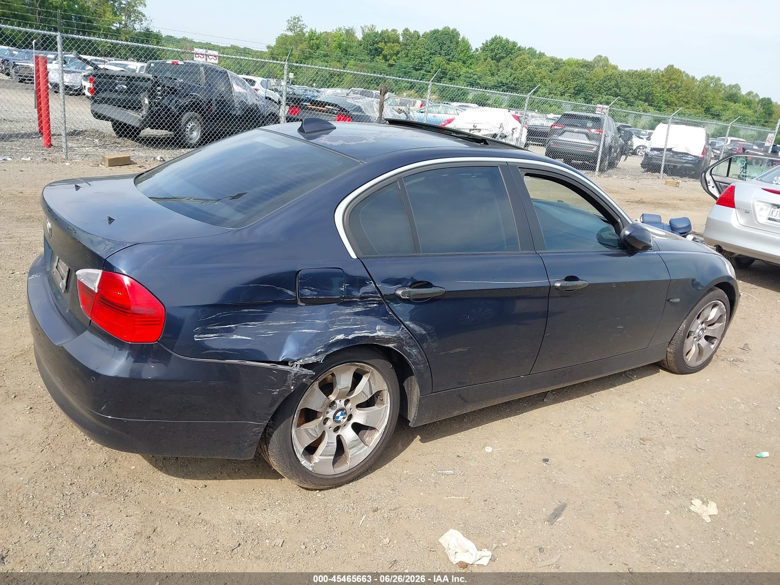 2006 Bmw 330xi Navy vin: WBAVD33576KV63110