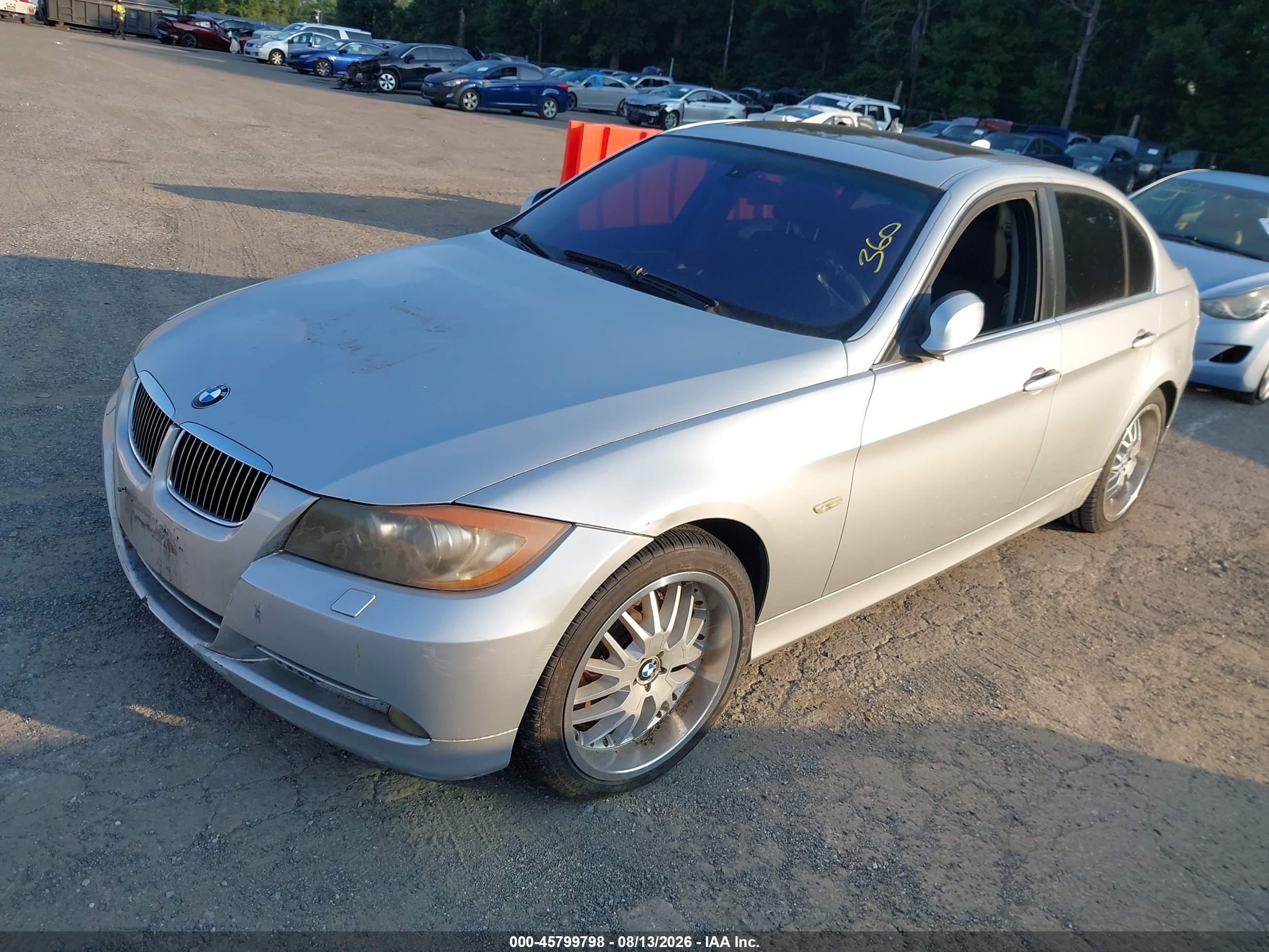 2006 Bmw 330xi   Серебряный vin: WBAVD33586KV61964