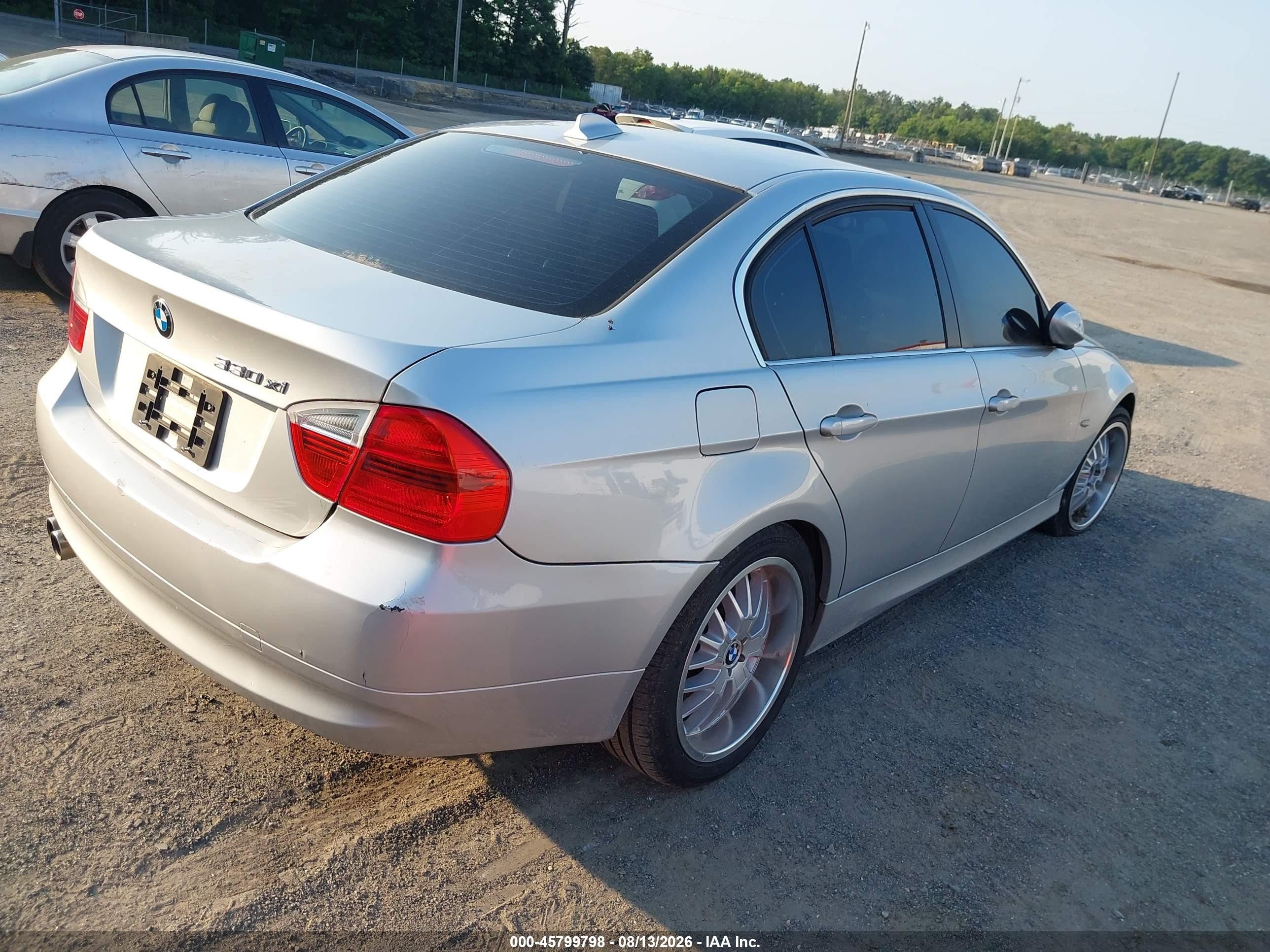 2006 Bmw 330xi   Серебряный vin: WBAVD33586KV61964