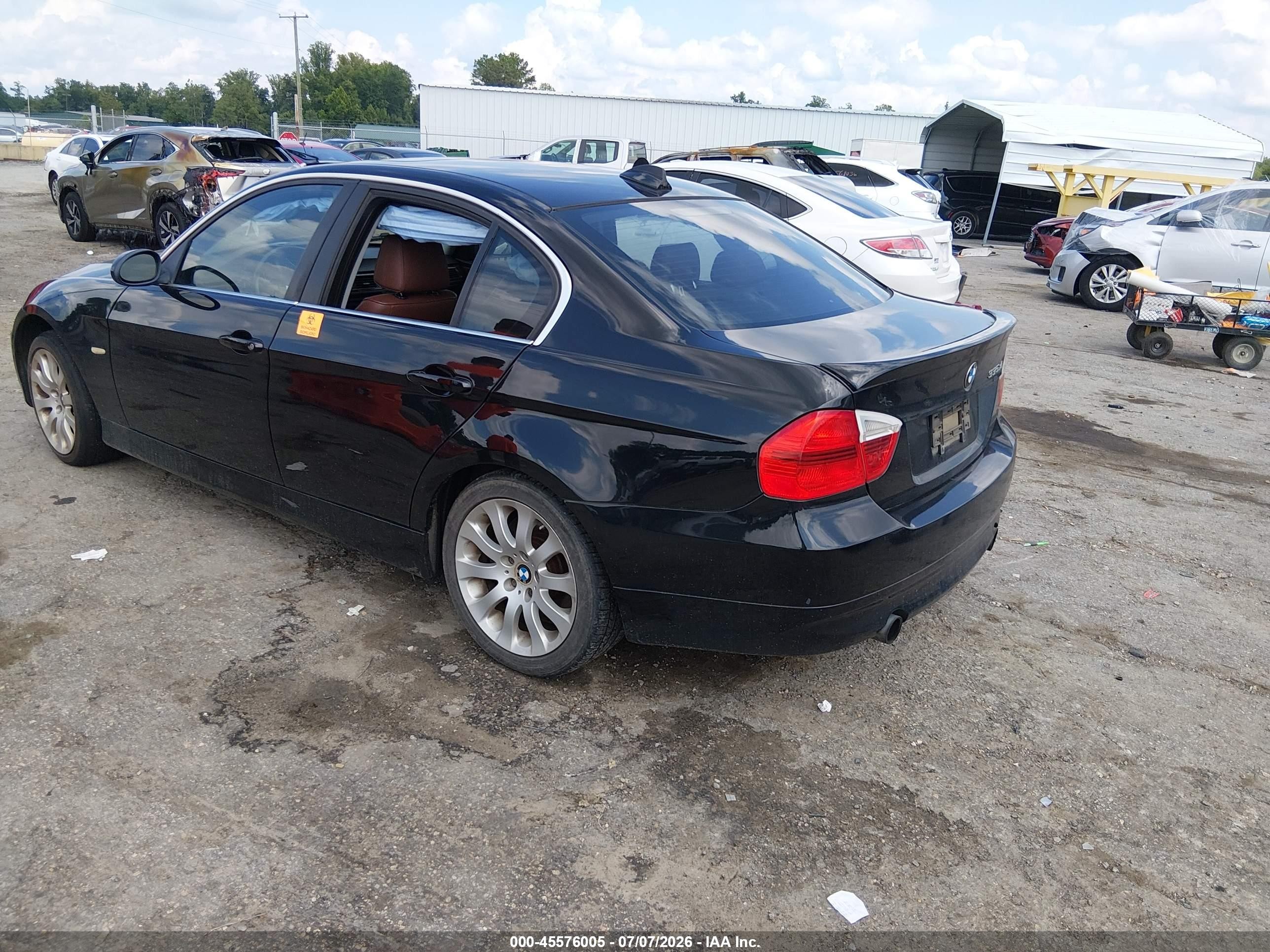 2008 Bmw 335xi Black vin: WBAVD53528A284555