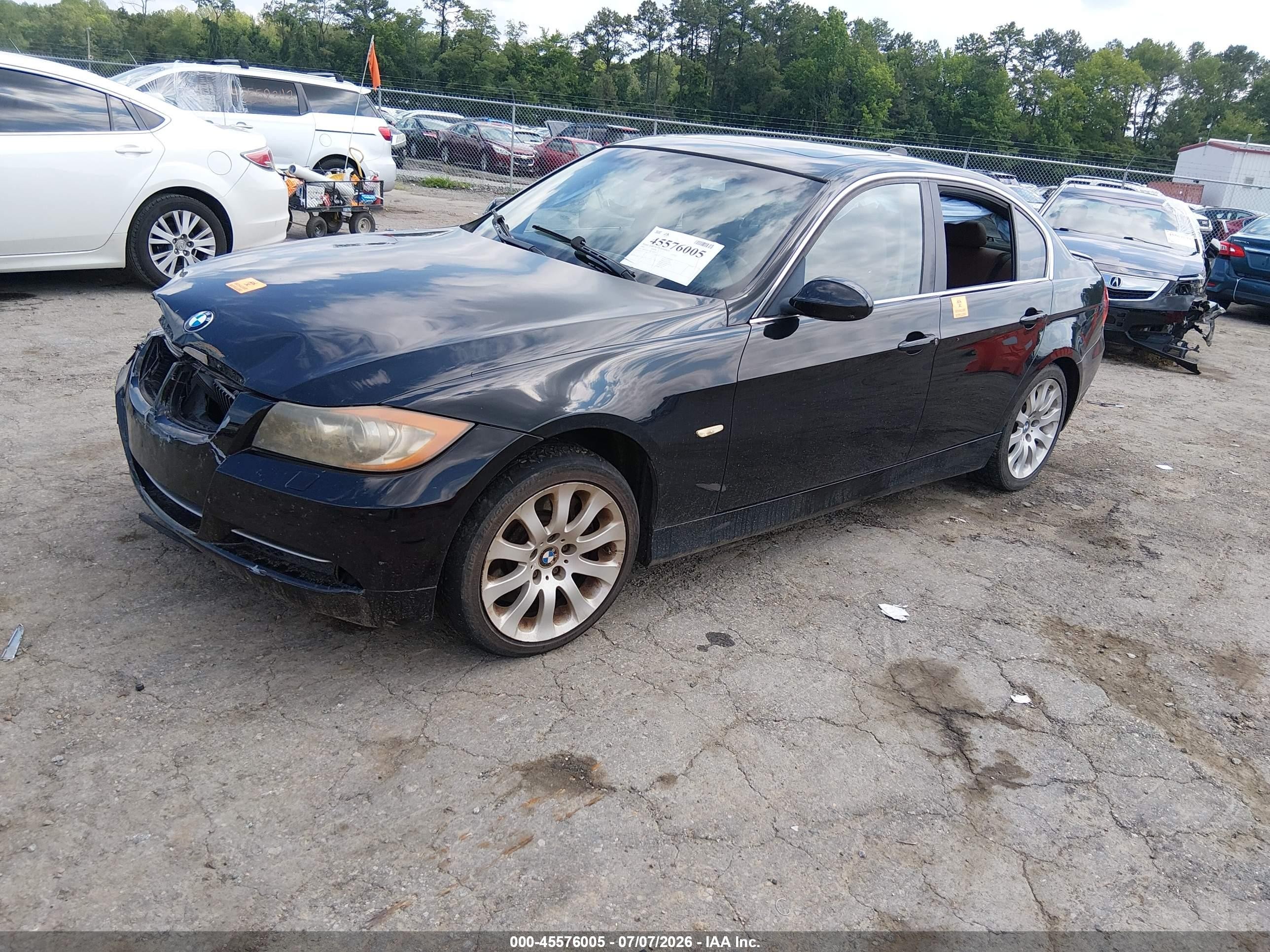 2008 Bmw 335xi Black vin: WBAVD53528A284555