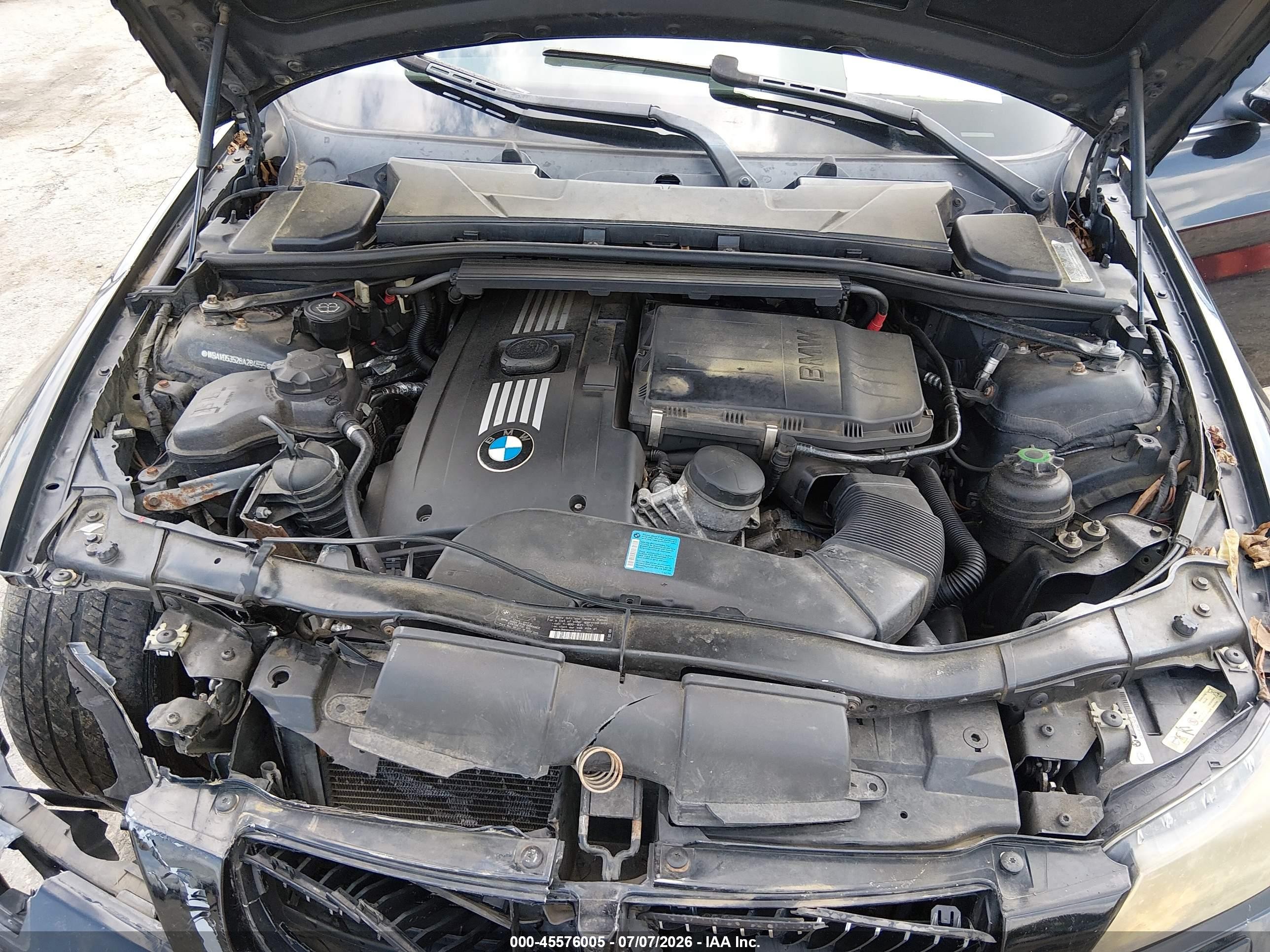 2008 Bmw 335xi Black vin: WBAVD53528A284555
