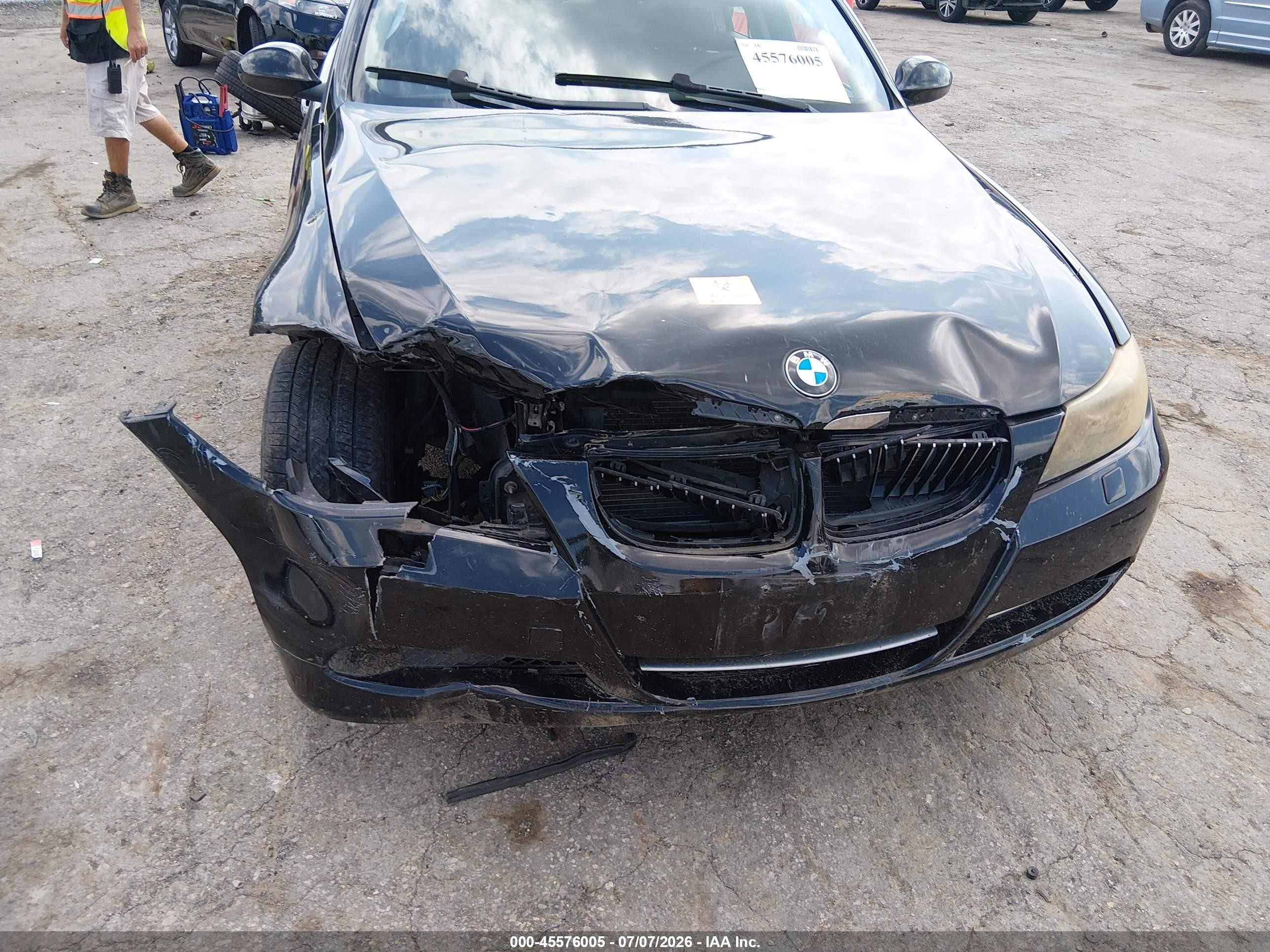 2008 Bmw 335xi Black vin: WBAVD53528A284555
