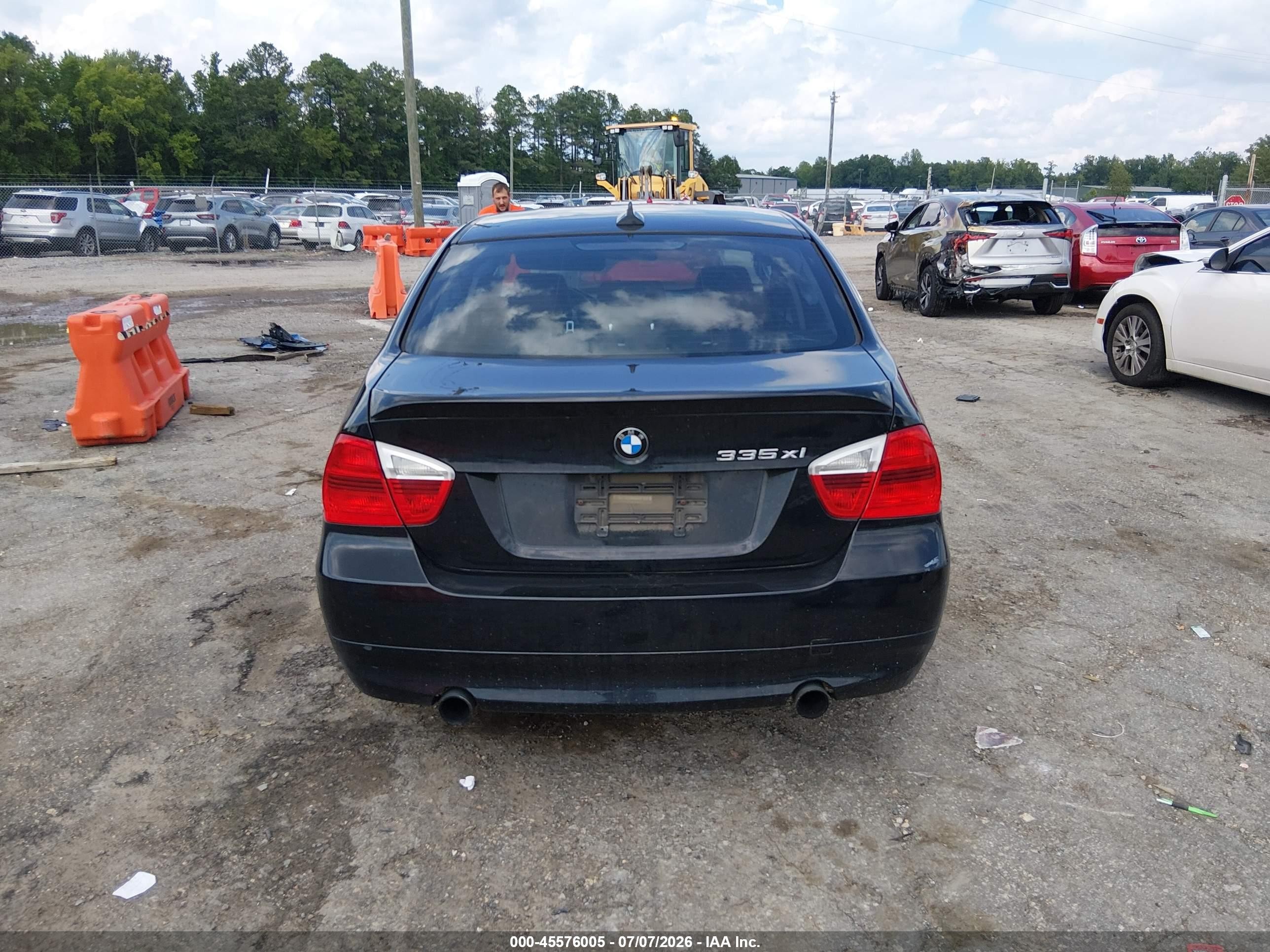 2008 Bmw 335xi Black vin: WBAVD53528A284555