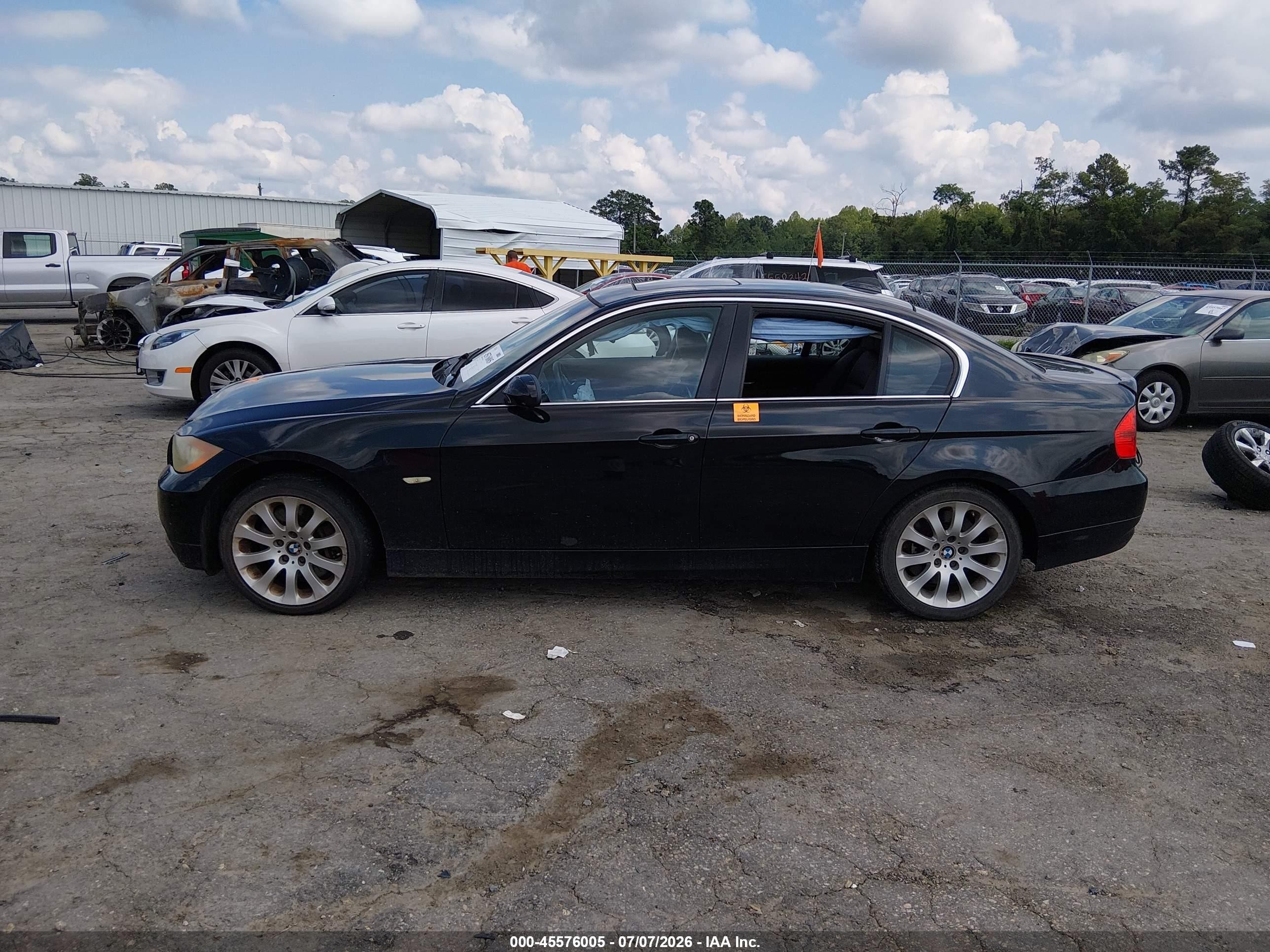 2008 Bmw 335xi Black vin: WBAVD53528A284555