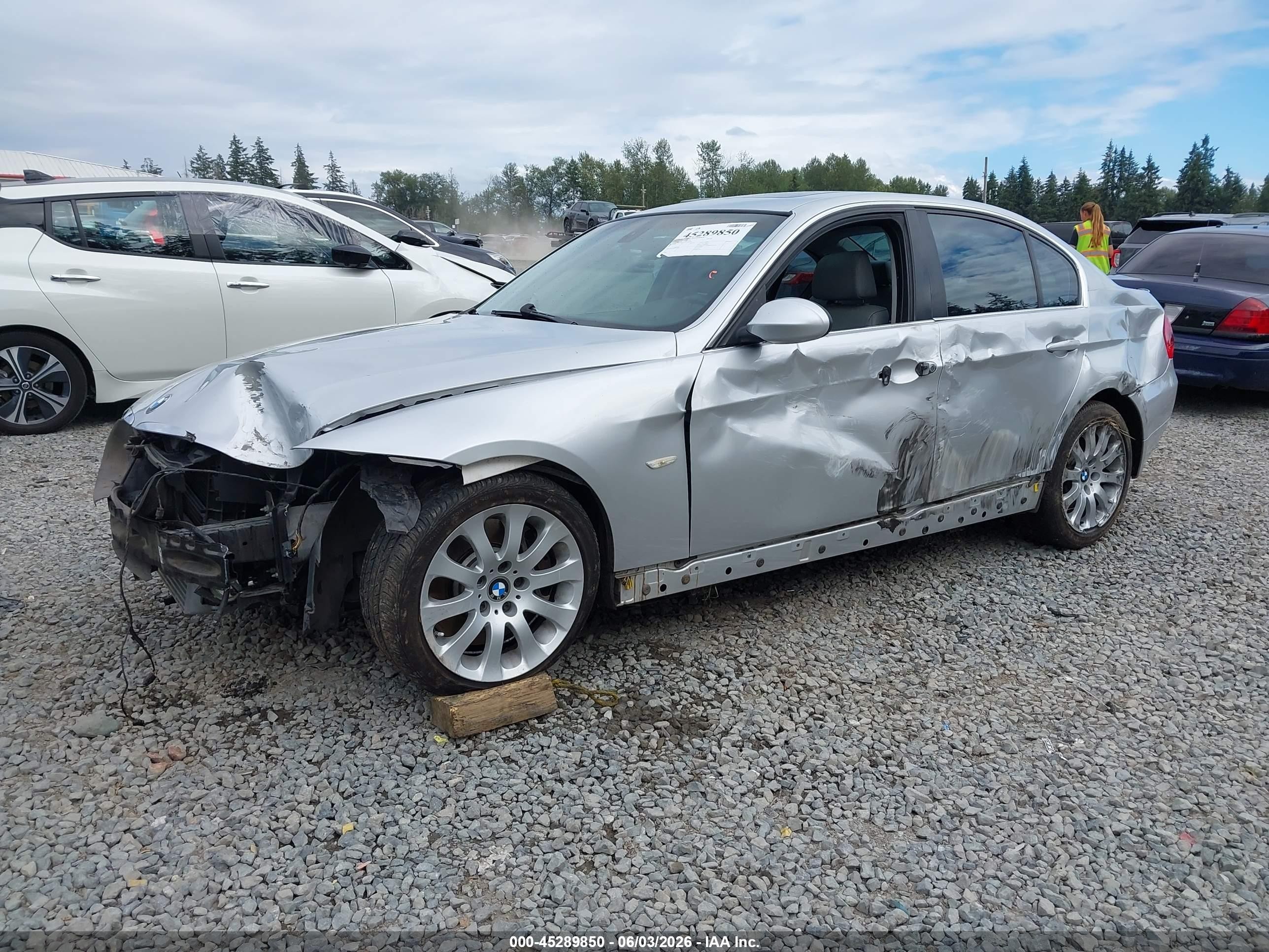 2007 Bmw 335xi   Silver vin: WBAVD53537A006567
