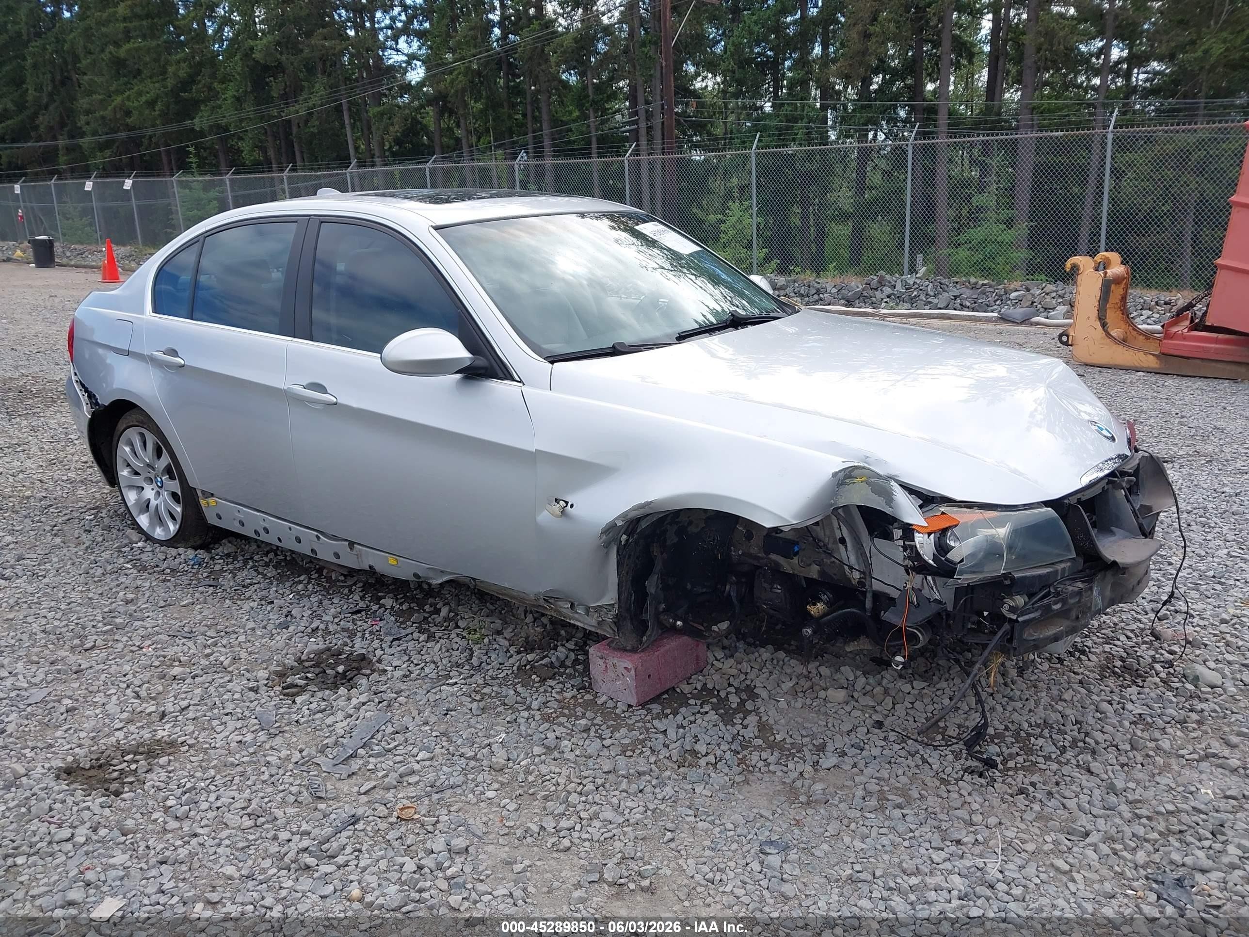 2007 Bmw 335xi   Silver vin: WBAVD53537A006567