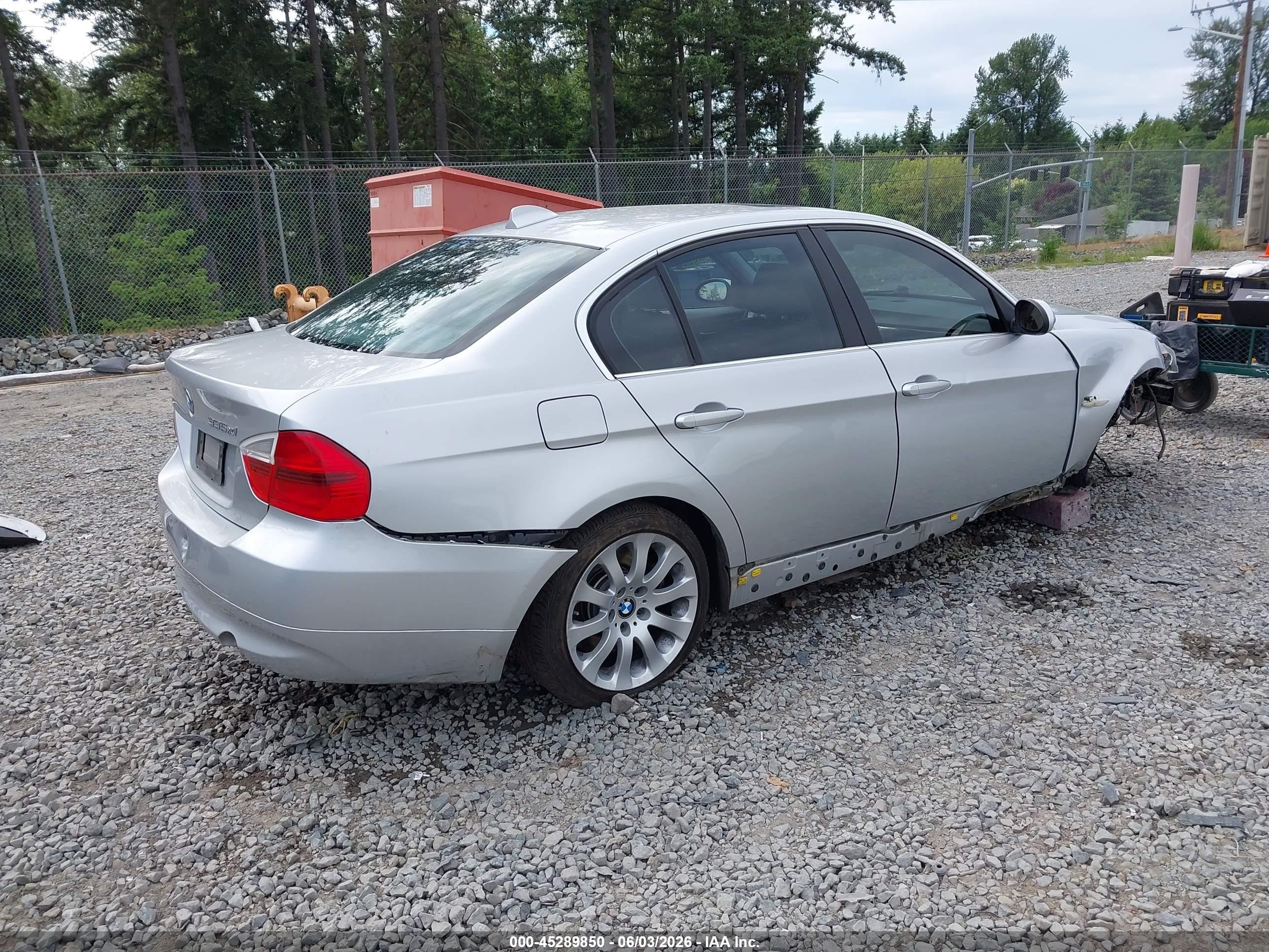 2007 Bmw 335xi   Silver vin: WBAVD53537A006567