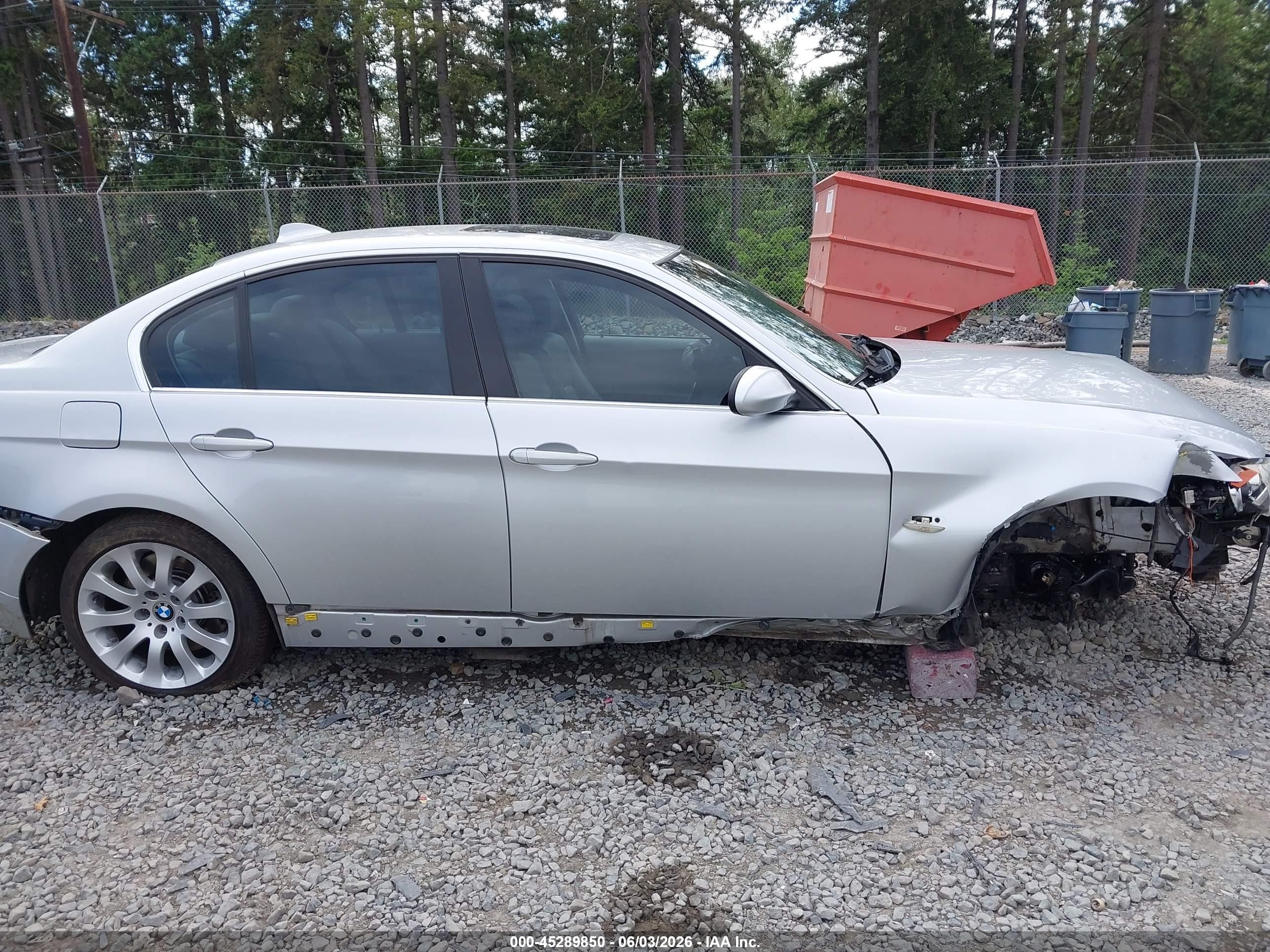 2007 Bmw 335xi   Silver vin: WBAVD53537A006567