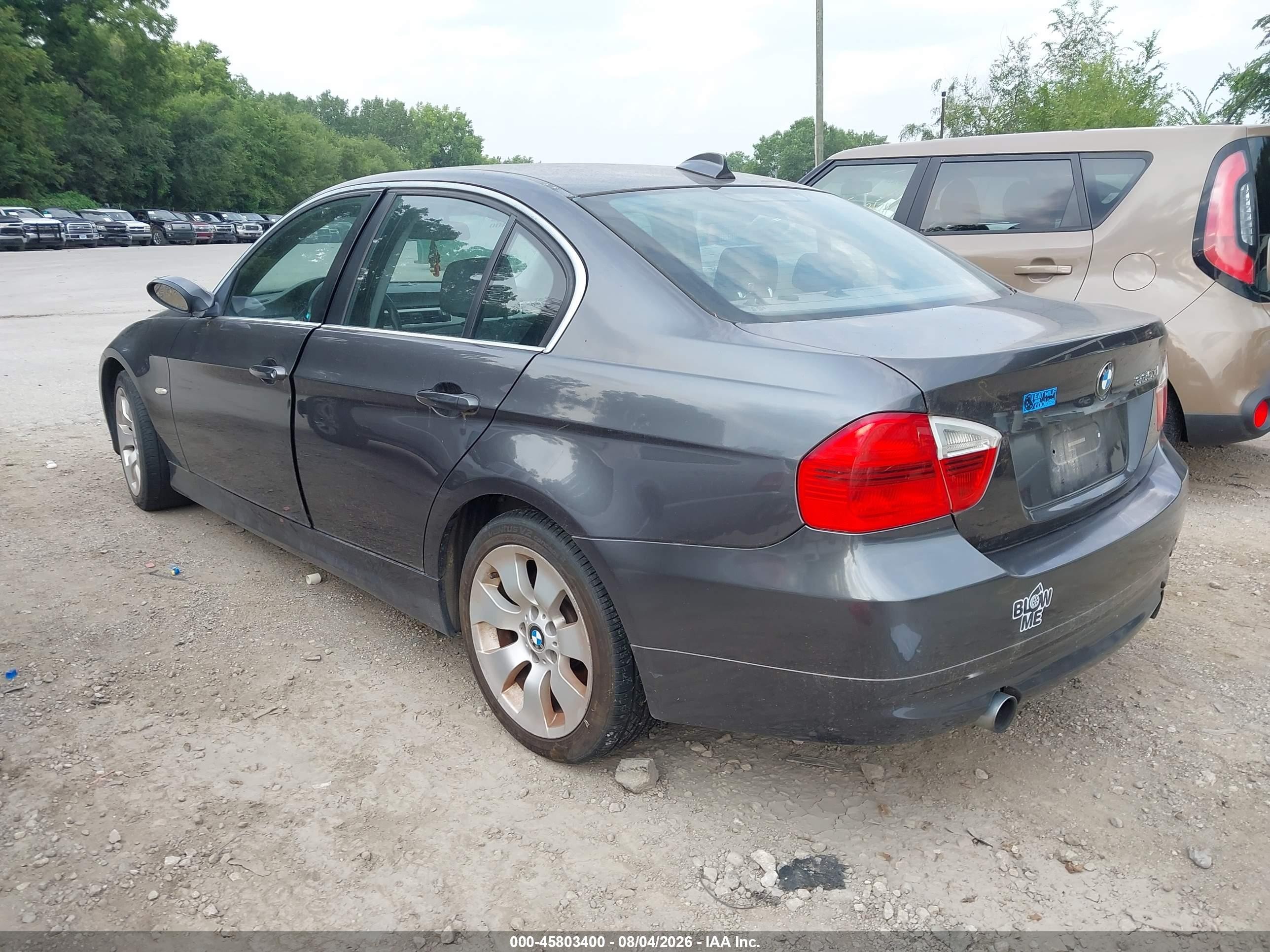 2007 Bmw 335xi   Gray vin: WBAVD53557AV14264