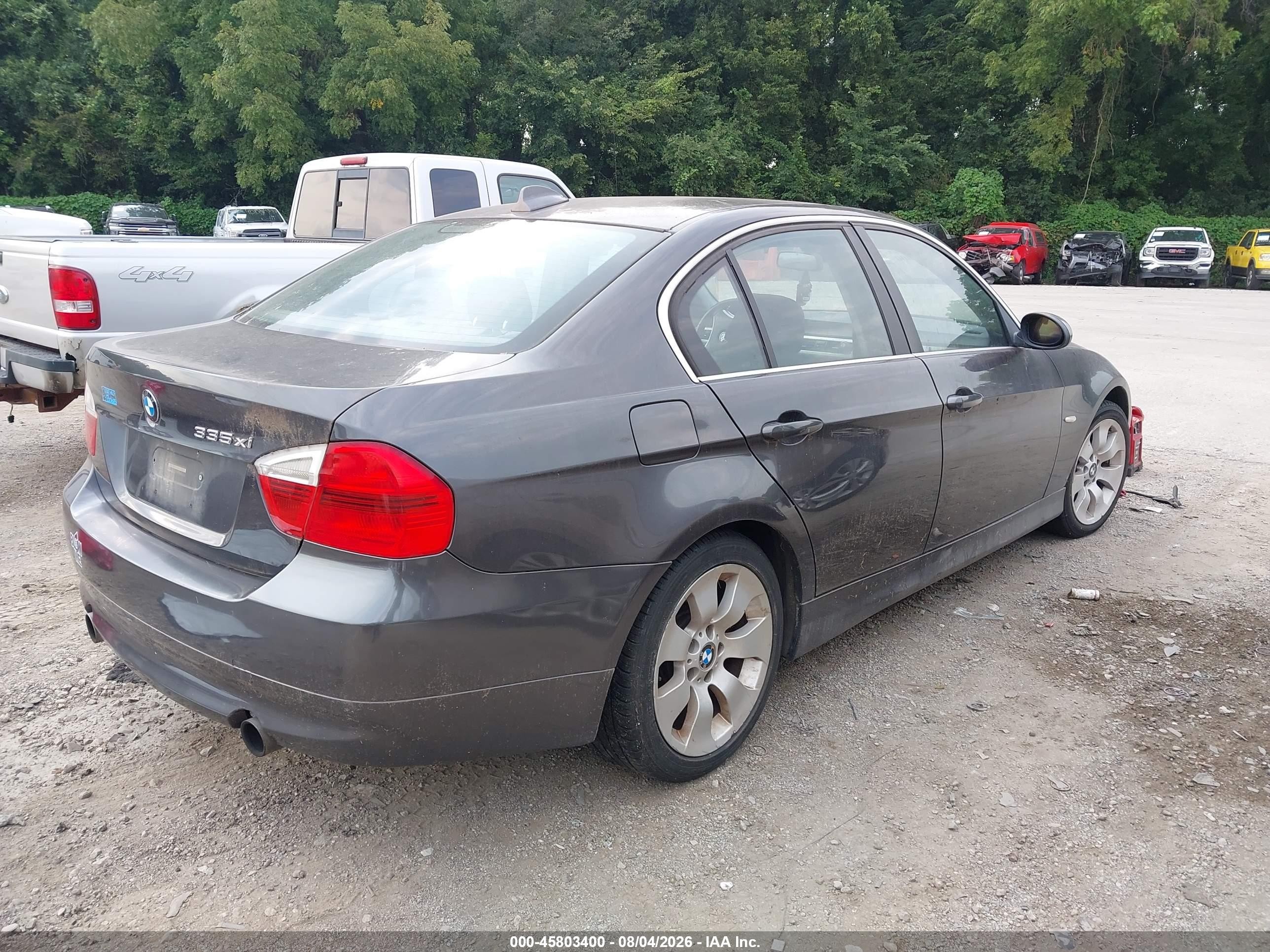 2007 Bmw 335xi   Gray vin: WBAVD53557AV14264