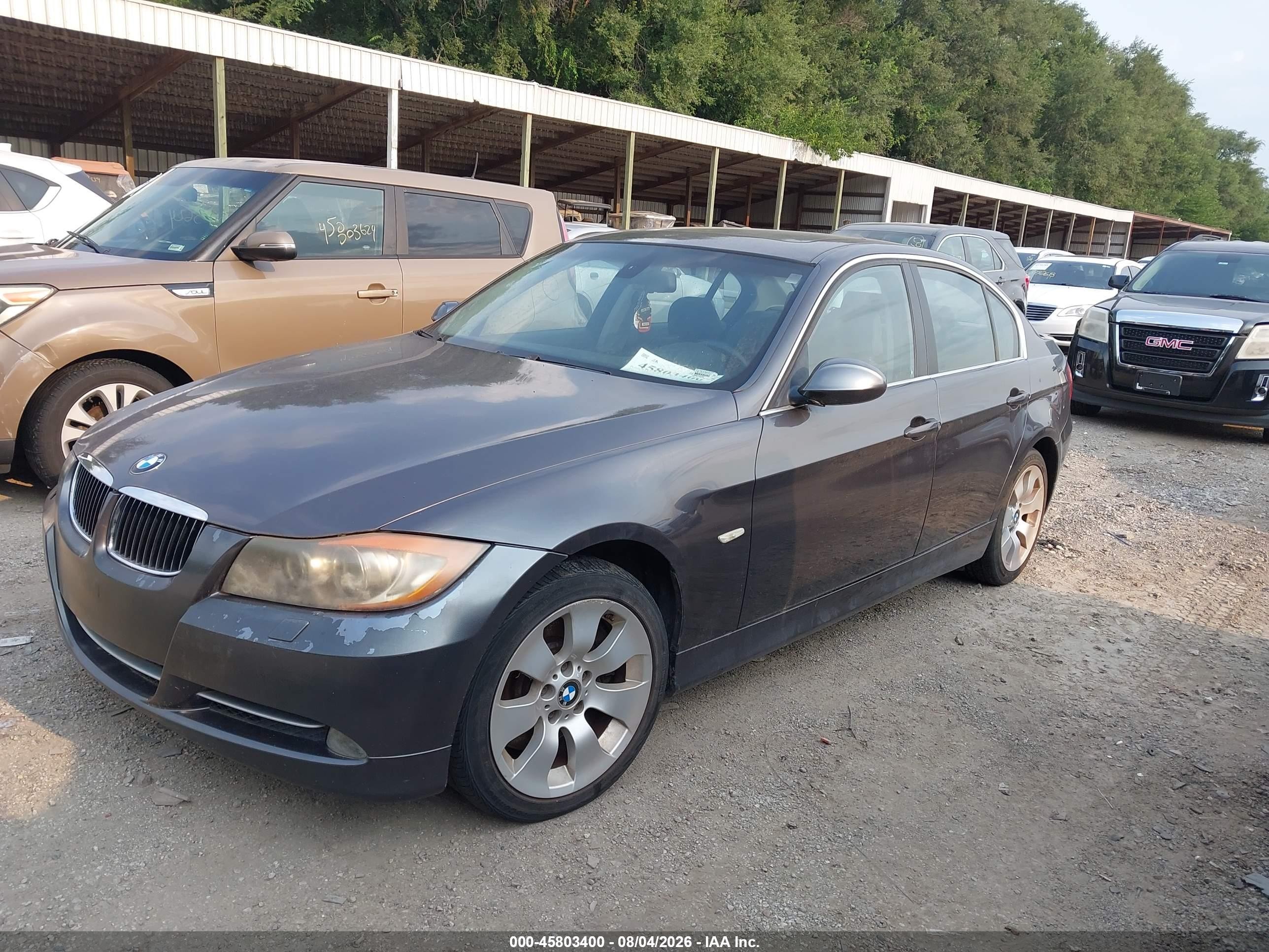 2007 Bmw 335xi   Gray vin: WBAVD53557AV14264