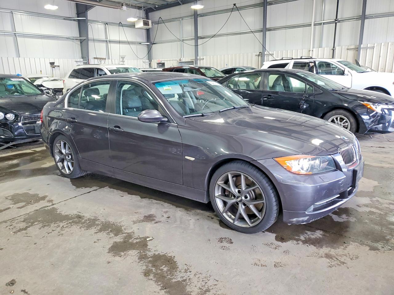 2007 Bmw 335 Xi Gray vin: WBAVD53567AV14208