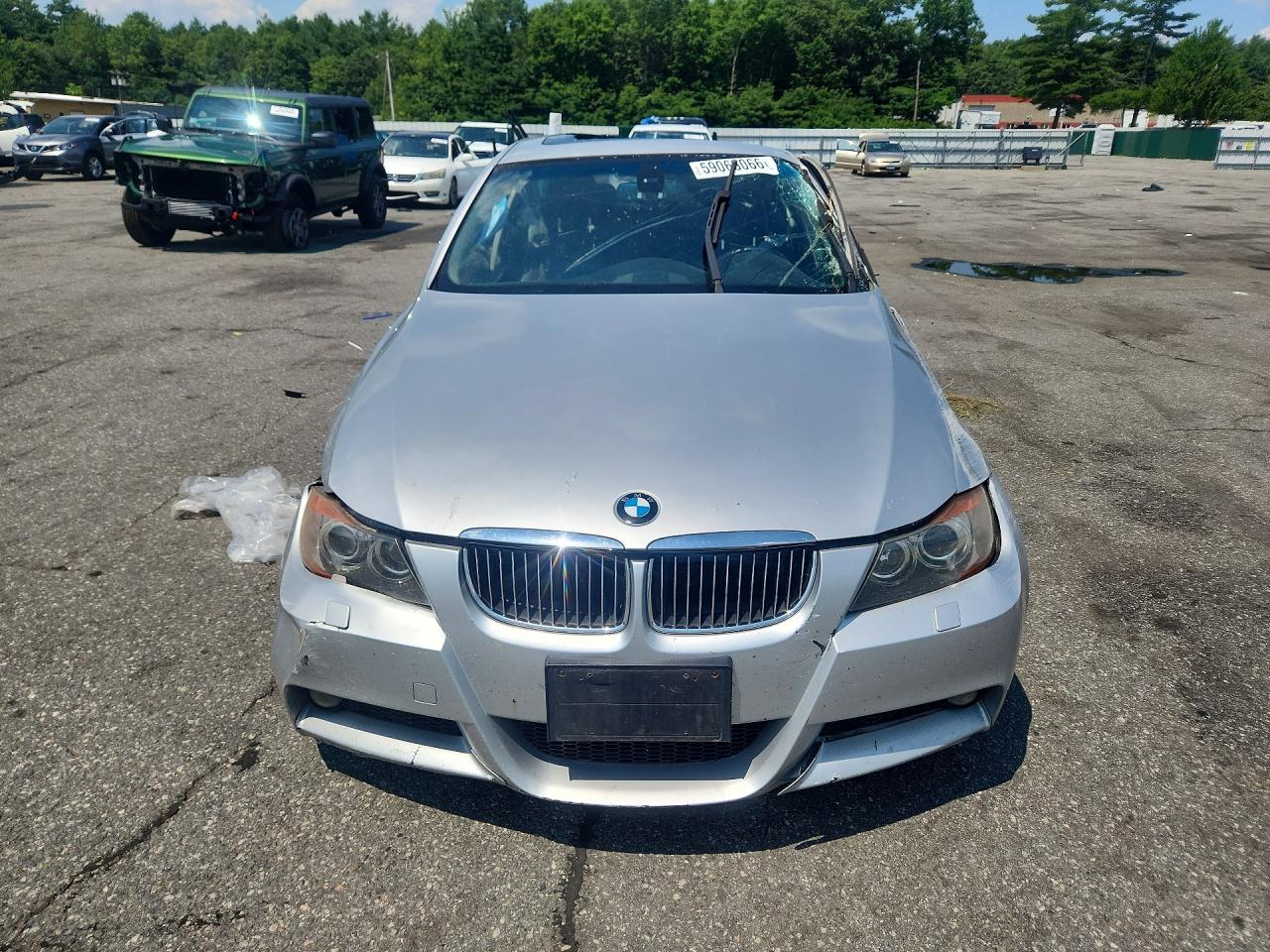 2007 Bmw 335xi Silver vin: WBAVD53587A006094