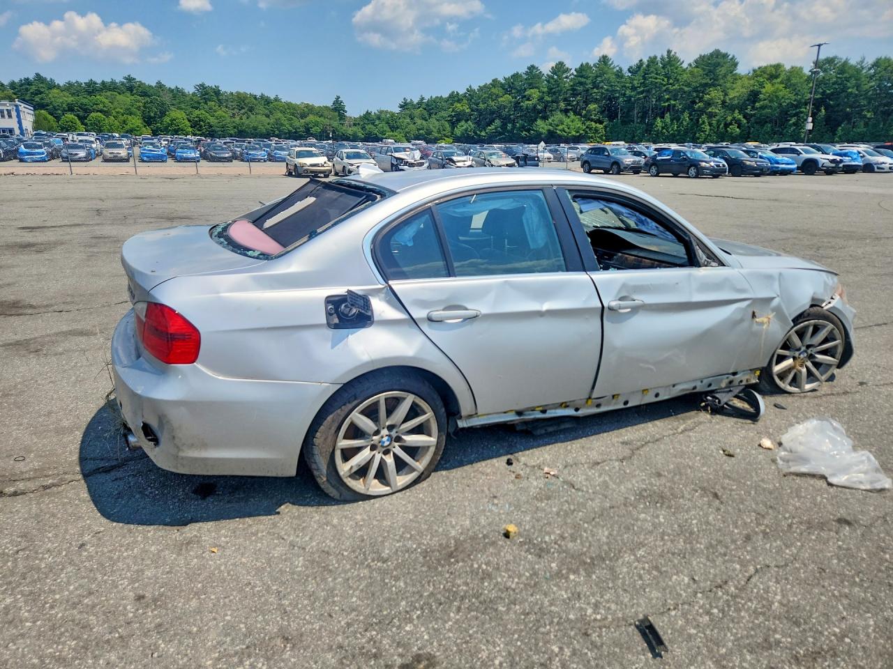 2007 Bmw 335xi Silver vin: WBAVD53587A006094