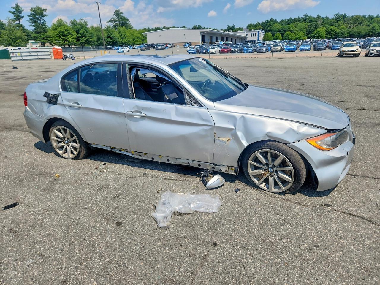 2007 Bmw 335xi Silver vin: WBAVD53587A006094