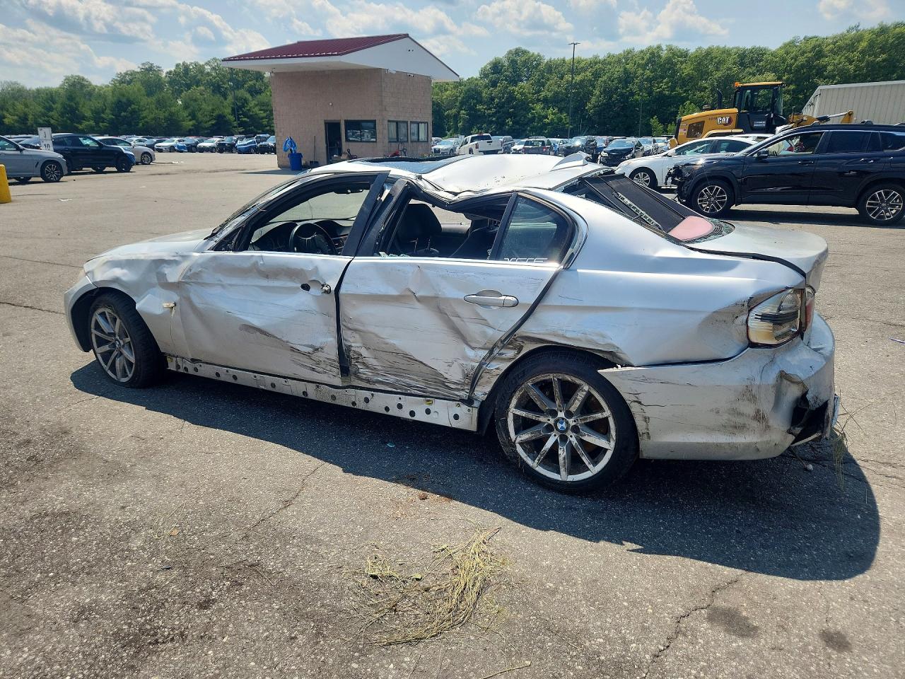 2007 Bmw 335xi Silver vin: WBAVD53587A006094