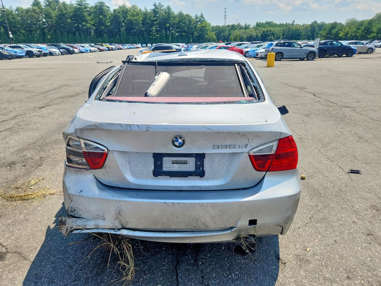 2007 Bmw 335xi Silver vin: WBAVD53587A006094