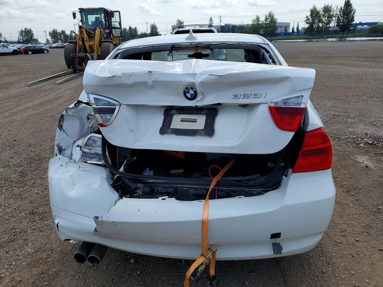 2008 Bmw 323 I White vin: WBAVH13558KC99674
