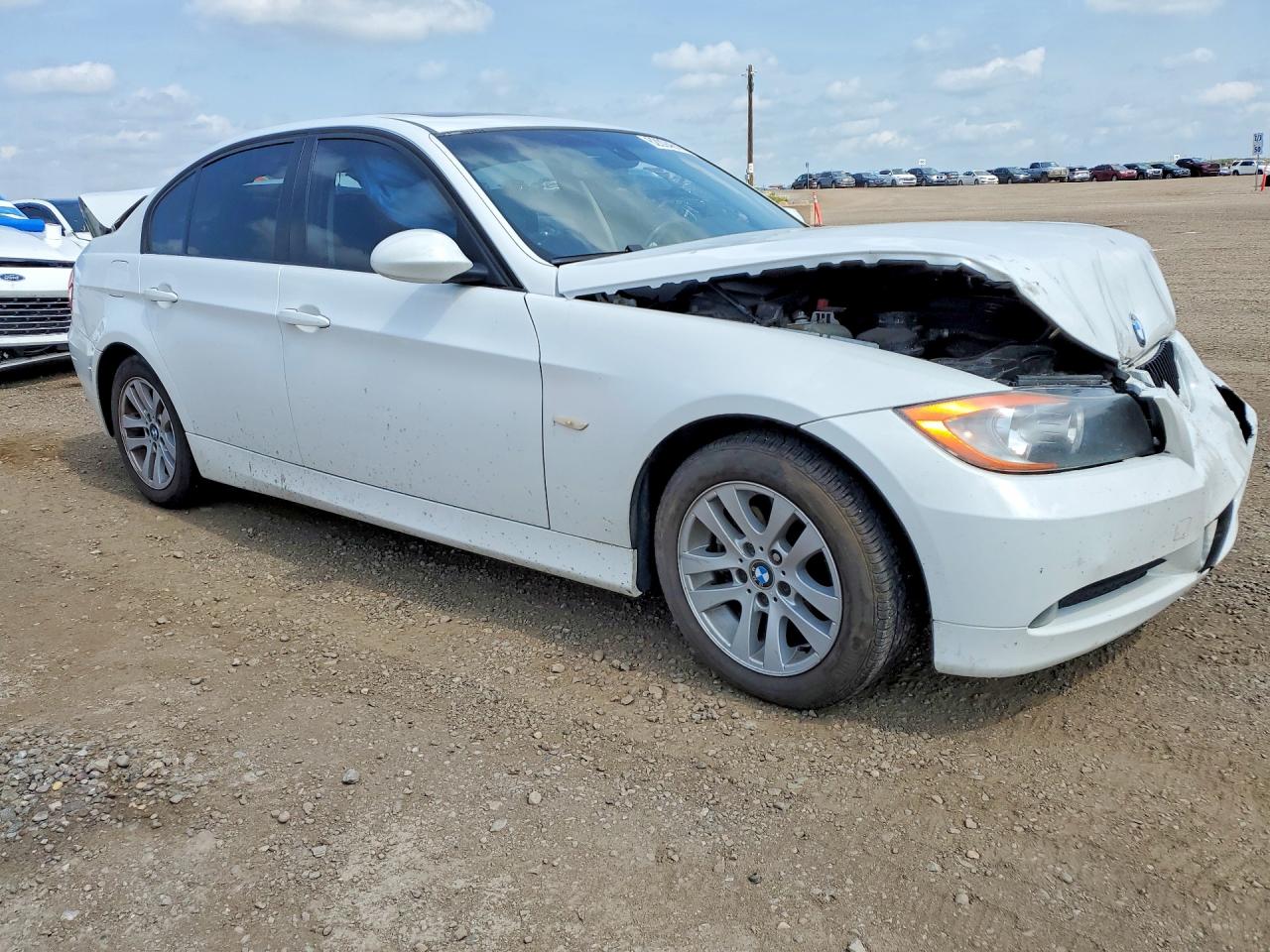 2008 Bmw 323 I White vin: WBAVH13558KC99674