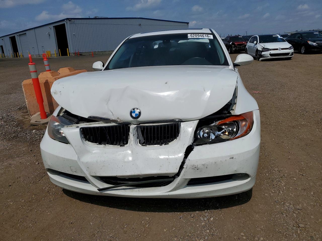 2008 Bmw 323 I White vin: WBAVH13558KC99674
