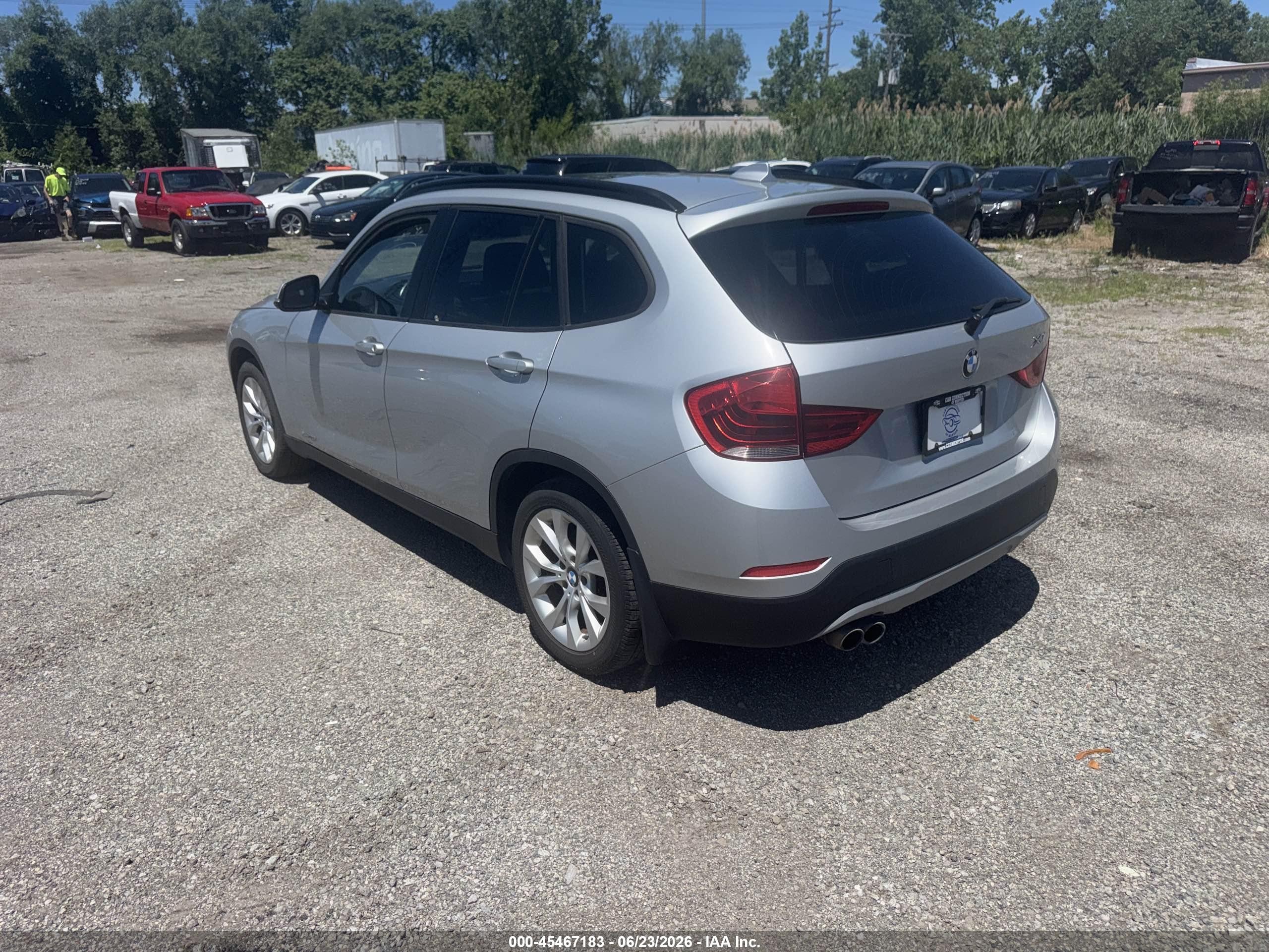 2013 Bmw X1 Xdrive28i Silver vin: WBAVL1C50DVR87120