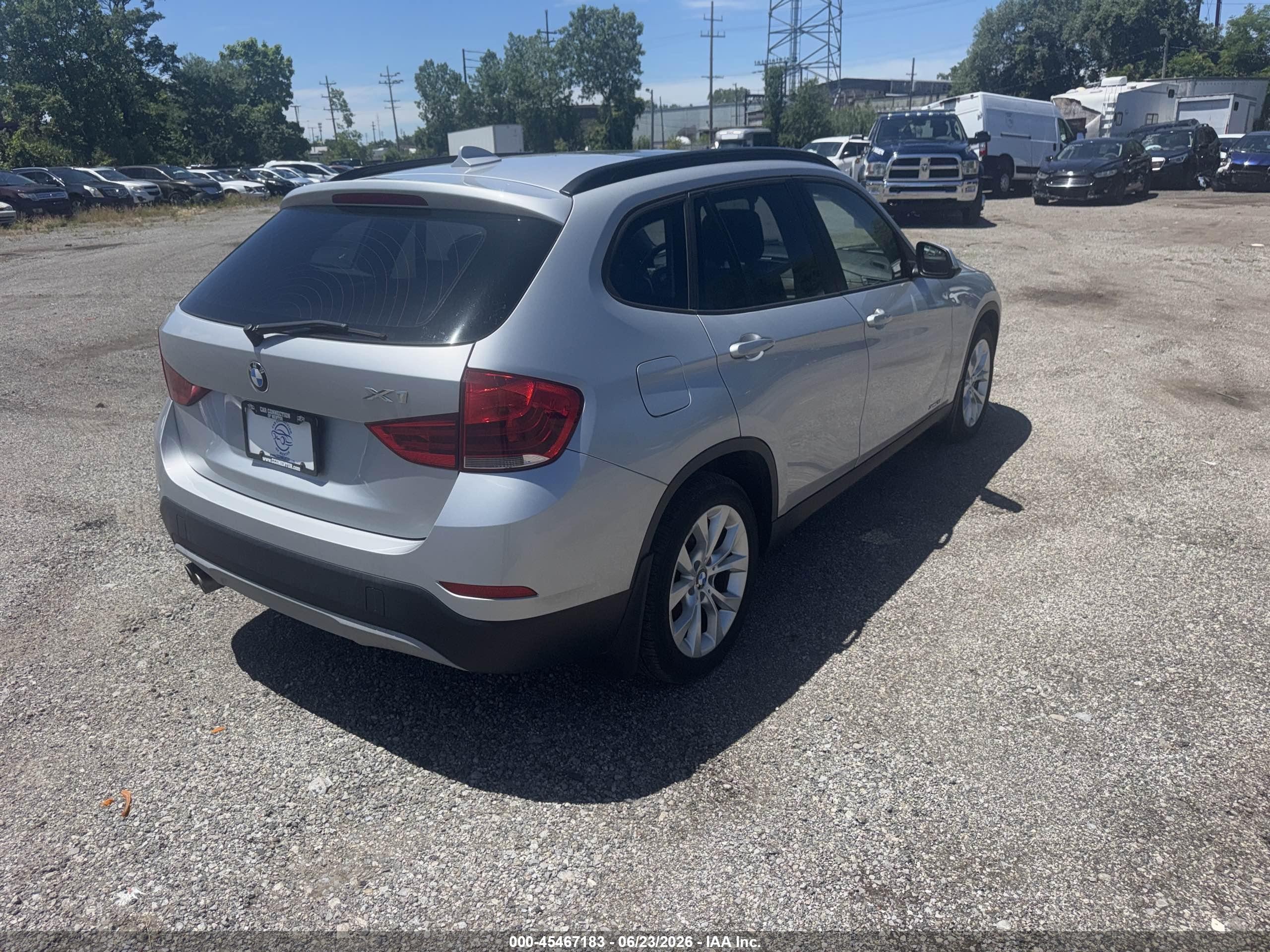 2013 Bmw X1 Xdrive28i Silver vin: WBAVL1C50DVR87120