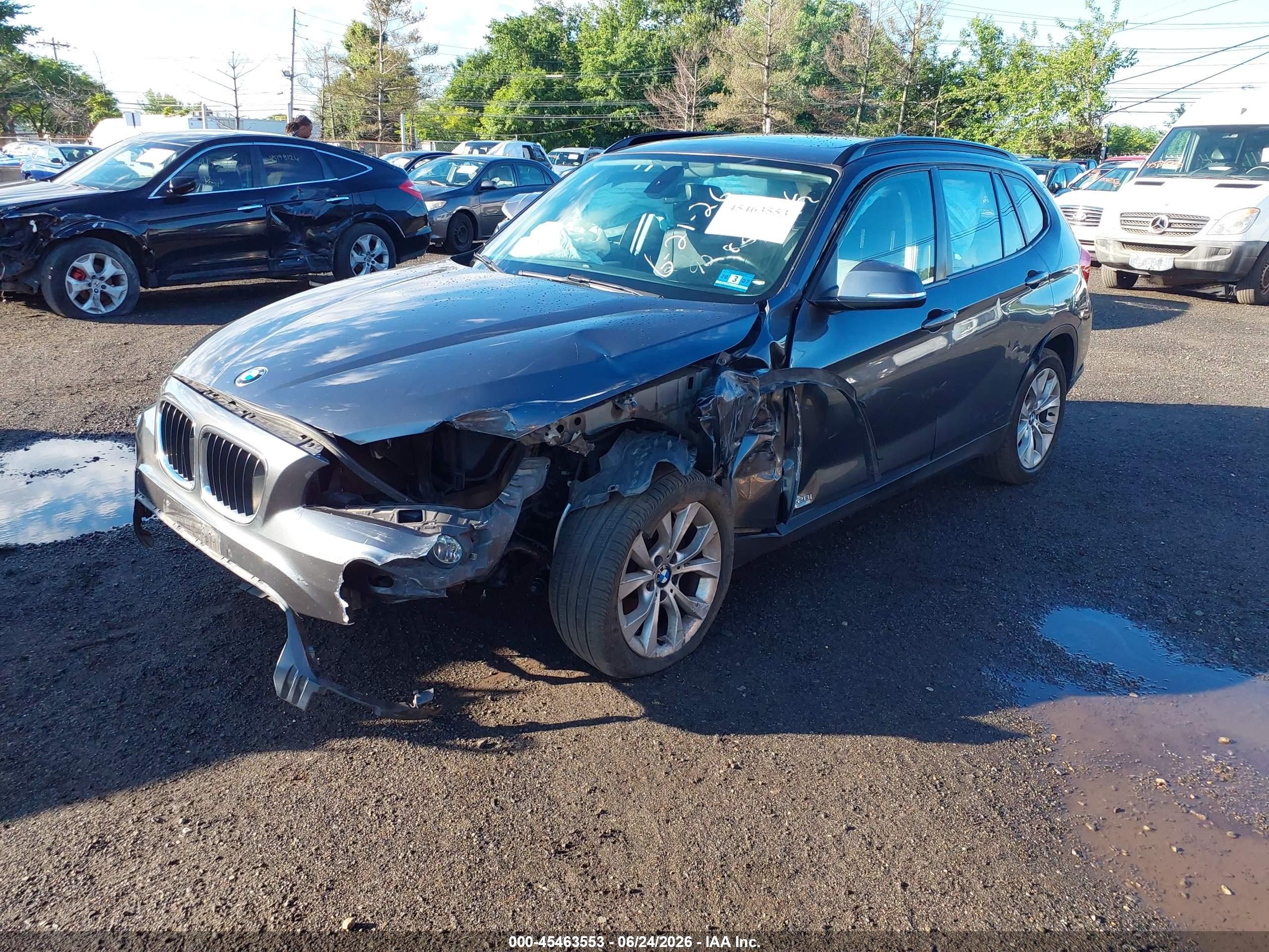2014 Bmw X1 Xdrive28i Gray vin: WBAVL1C50EVR92867