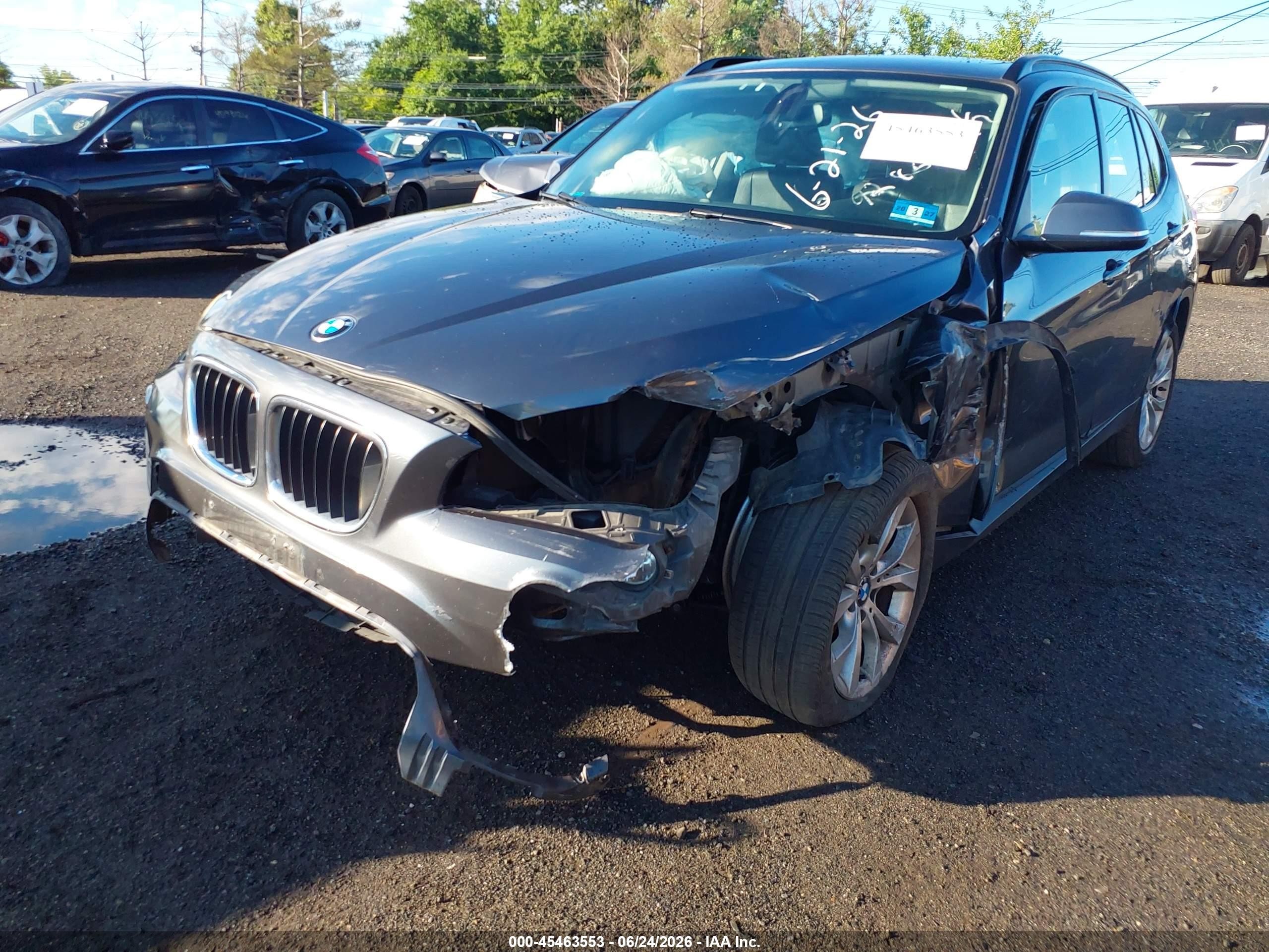 2014 Bmw X1 Xdrive28i Gray vin: WBAVL1C50EVR92867