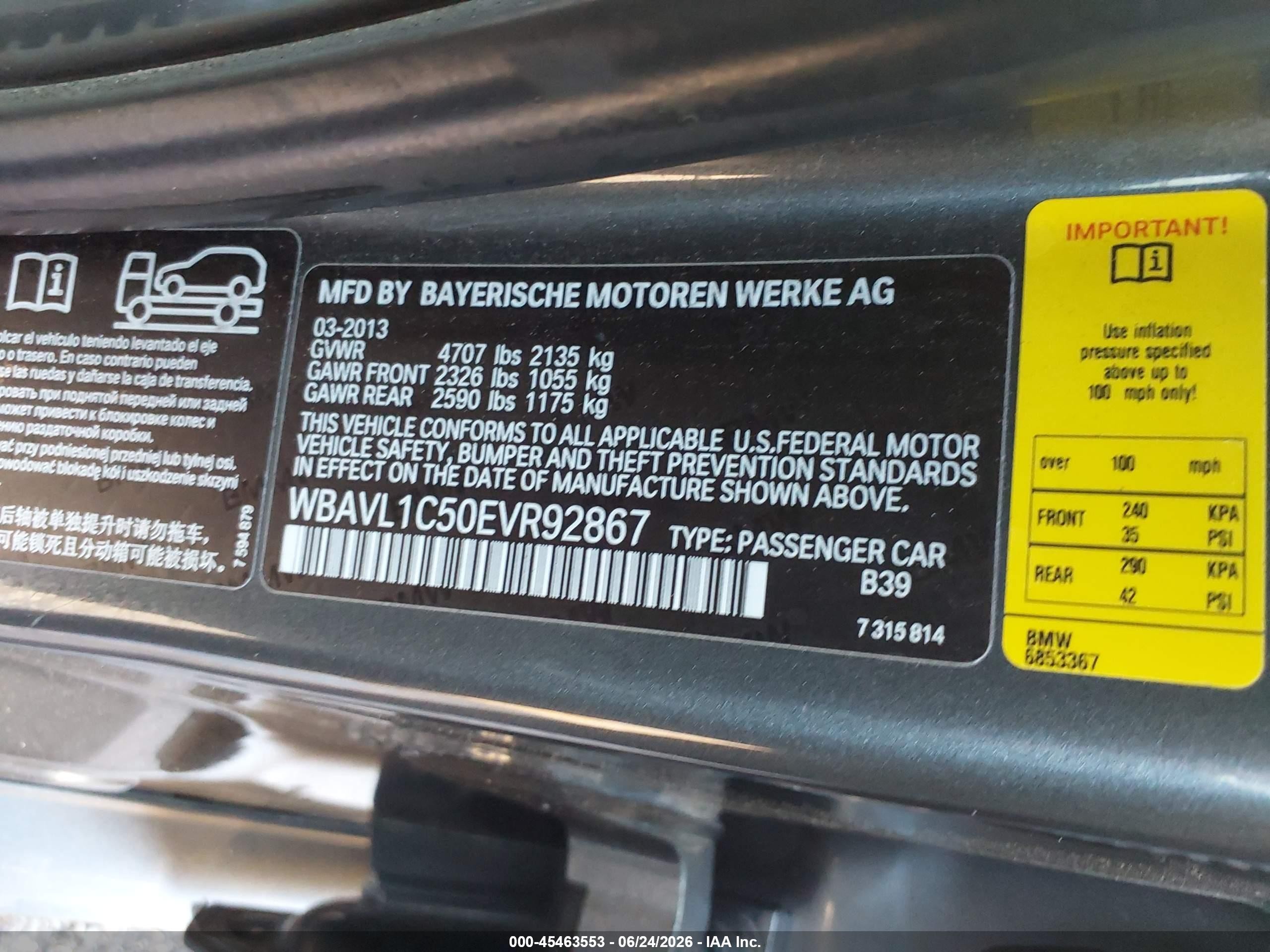 2014 Bmw X1 Xdrive28i Gray vin: WBAVL1C50EVR92867
