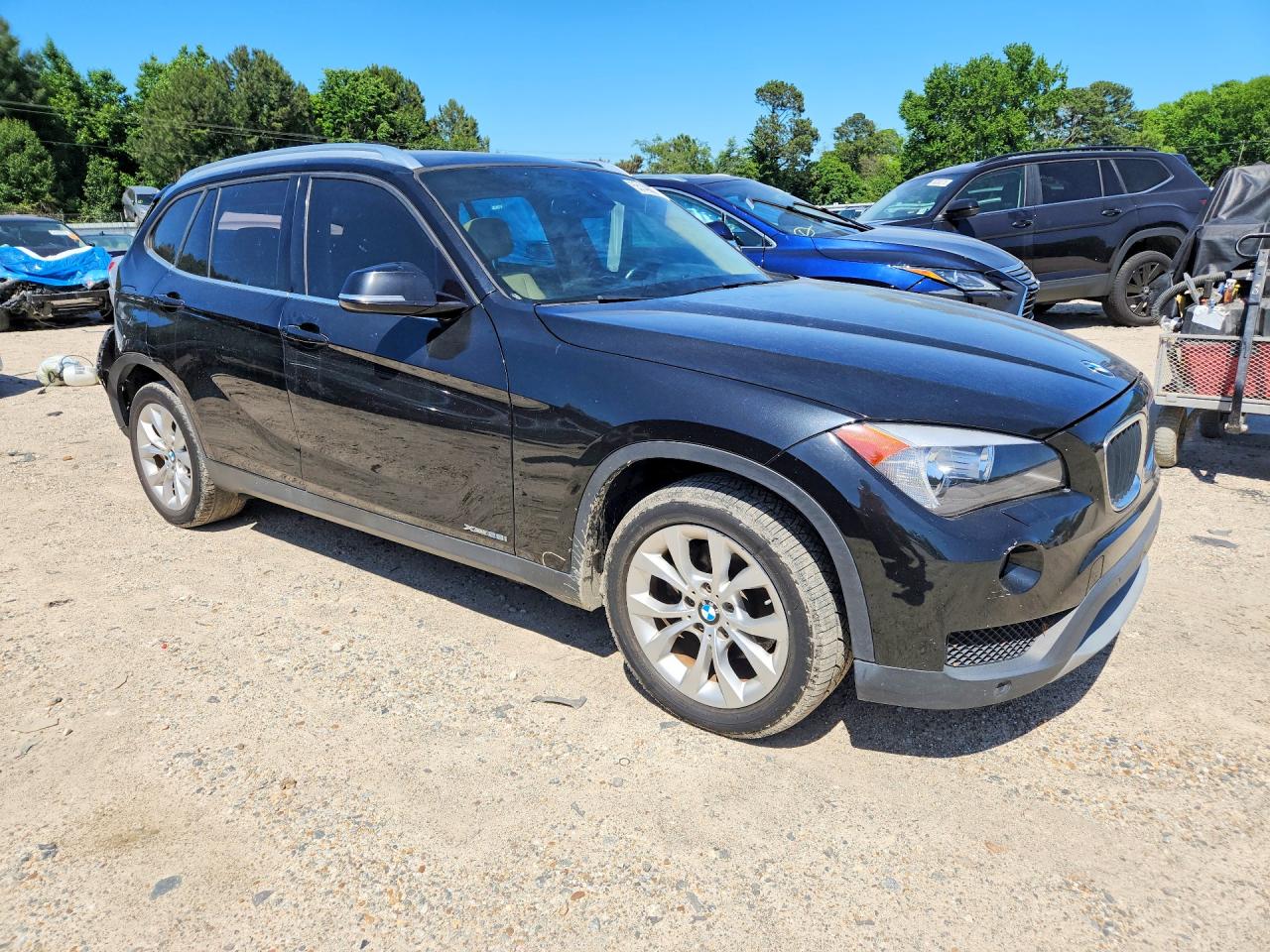 2014 Bmw X1 Xdrive28i Black vin: WBAVL1C50EVR94361