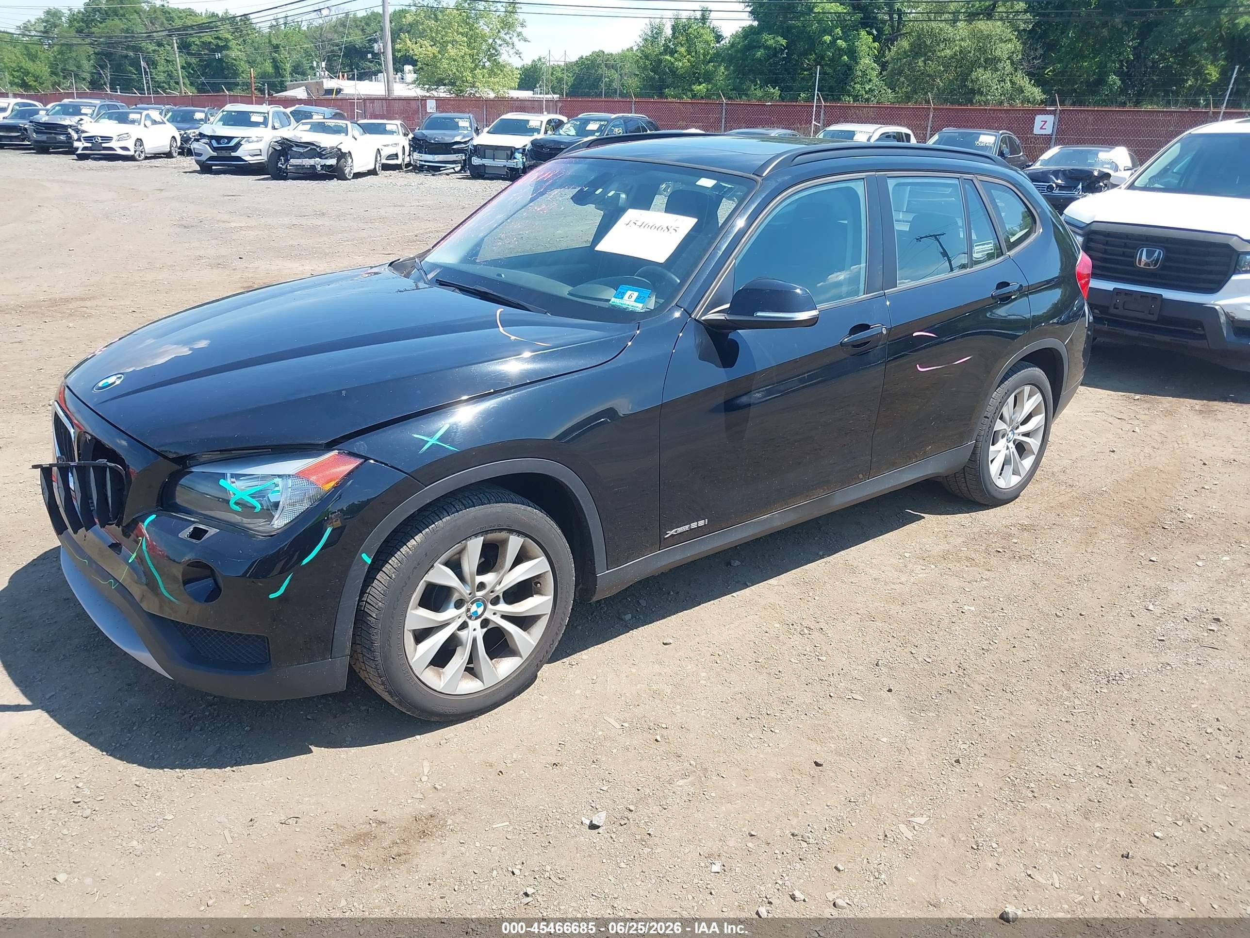 2014 Bmw X1 Xdrive28i Black vin: WBAVL1C50EVY12075