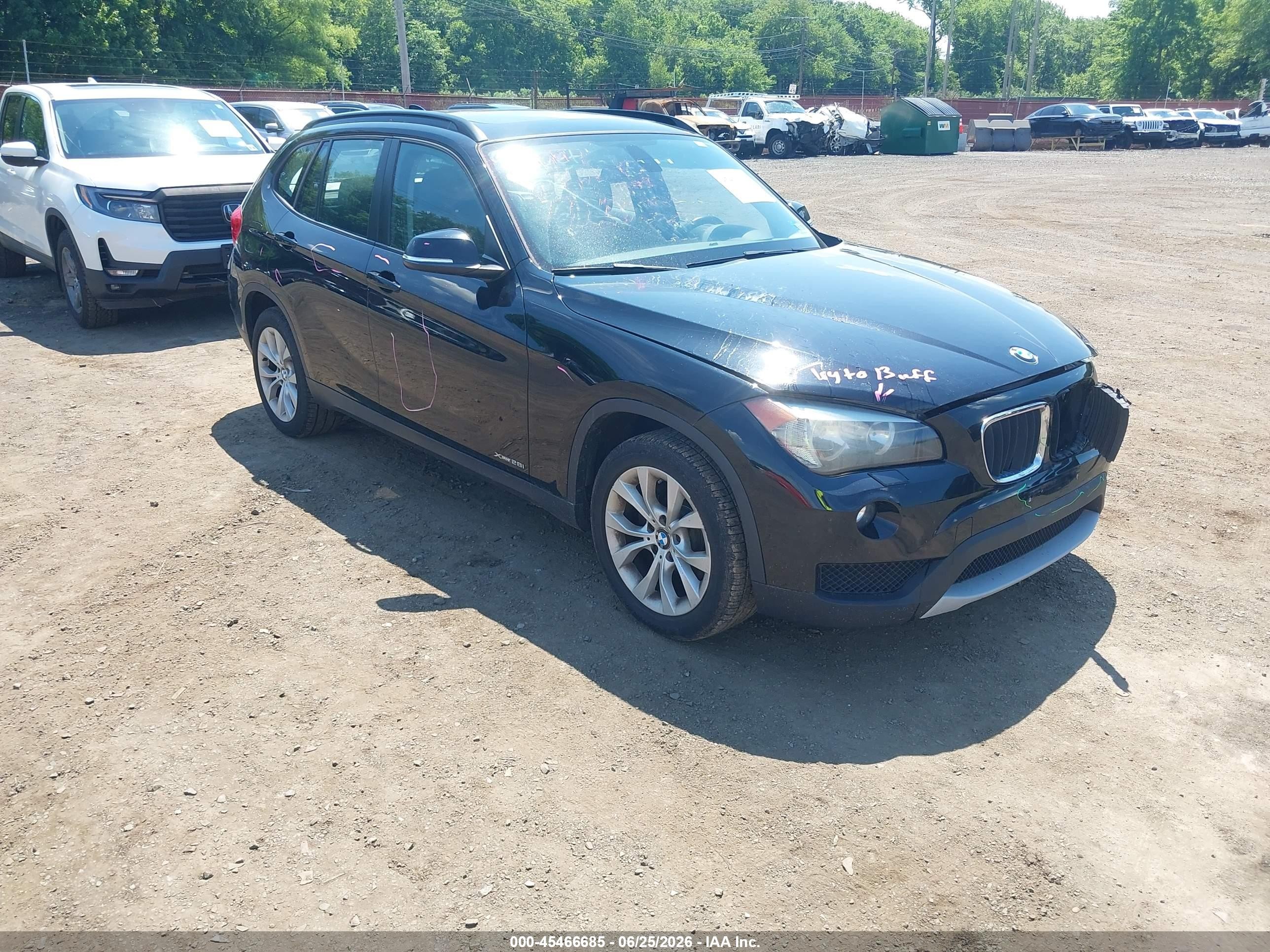2014 Bmw X1 Xdrive28i Black vin: WBAVL1C50EVY12075