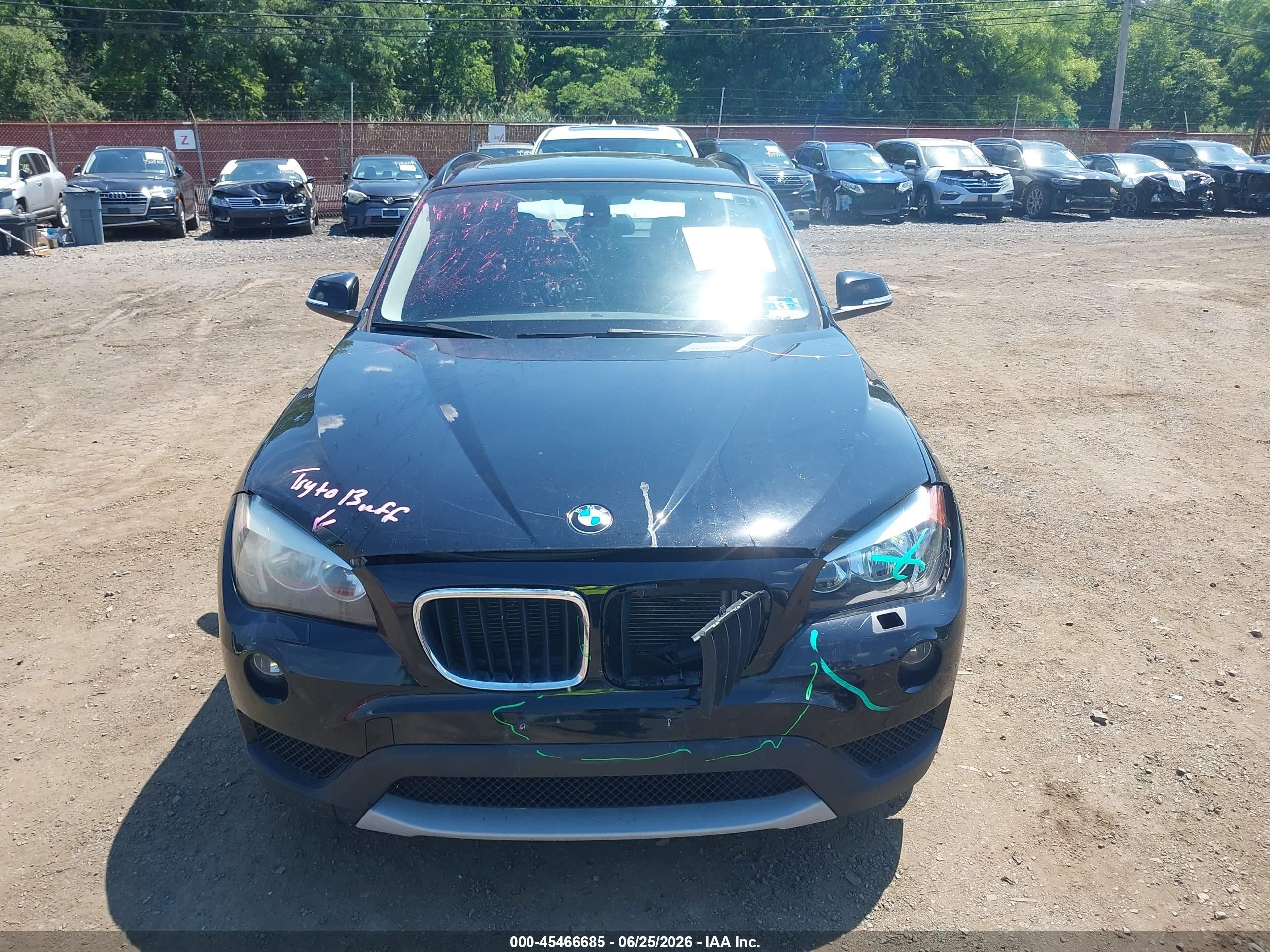 2014 Bmw X1 Xdrive28i Black vin: WBAVL1C50EVY12075