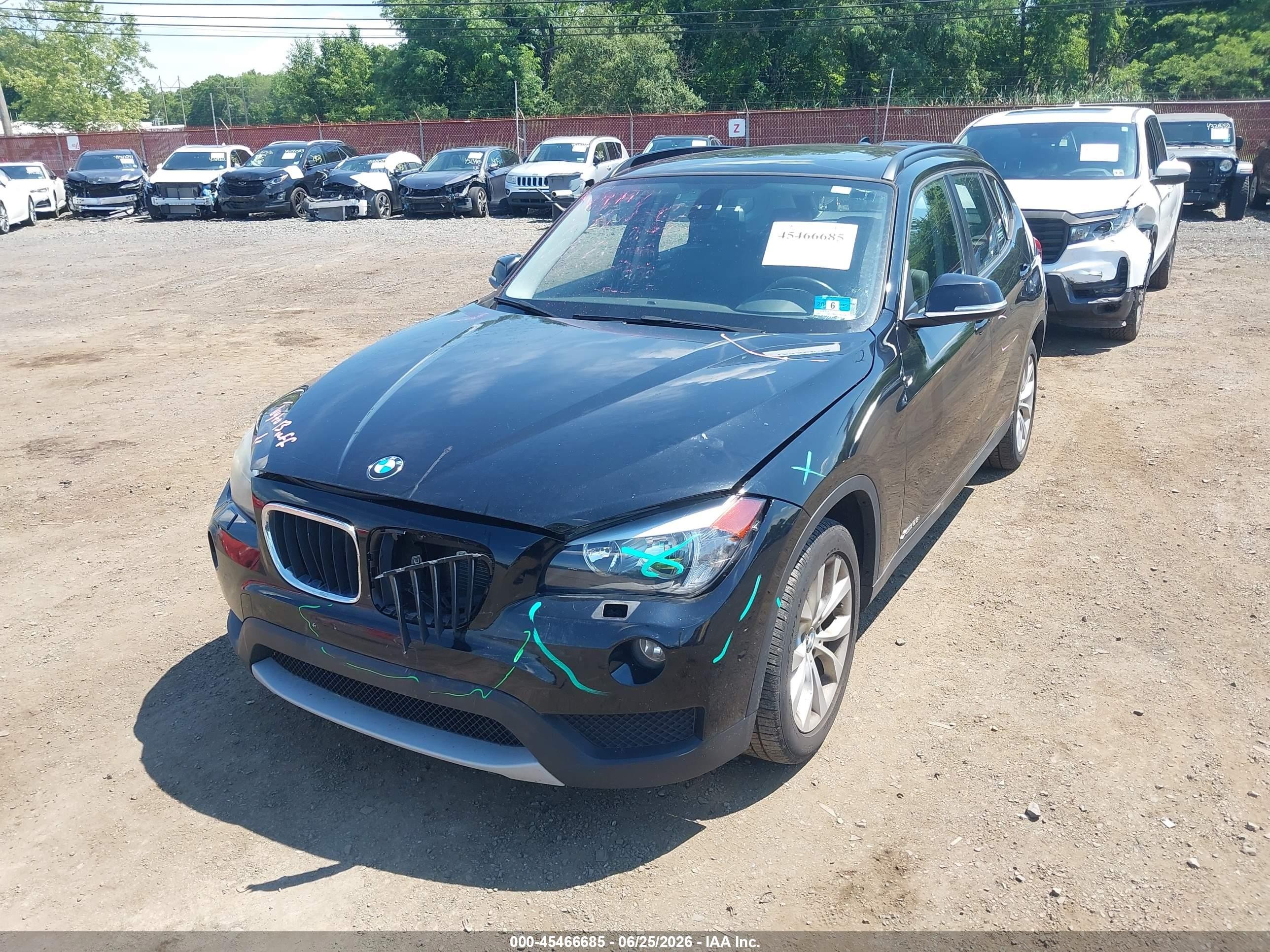 2014 Bmw X1 Xdrive28i Black vin: WBAVL1C50EVY12075