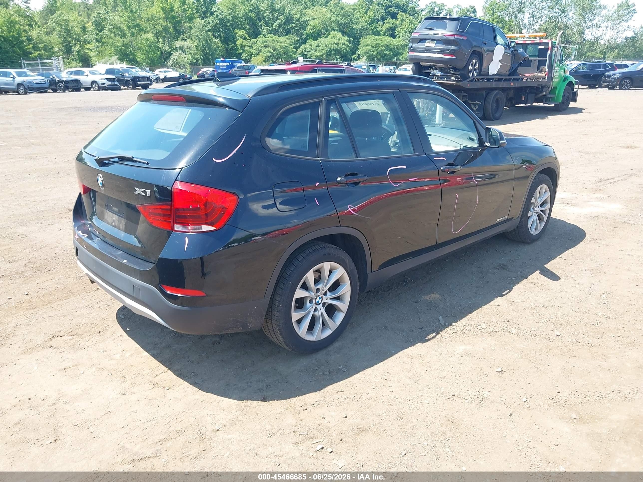 2014 Bmw X1 Xdrive28i Black vin: WBAVL1C50EVY12075