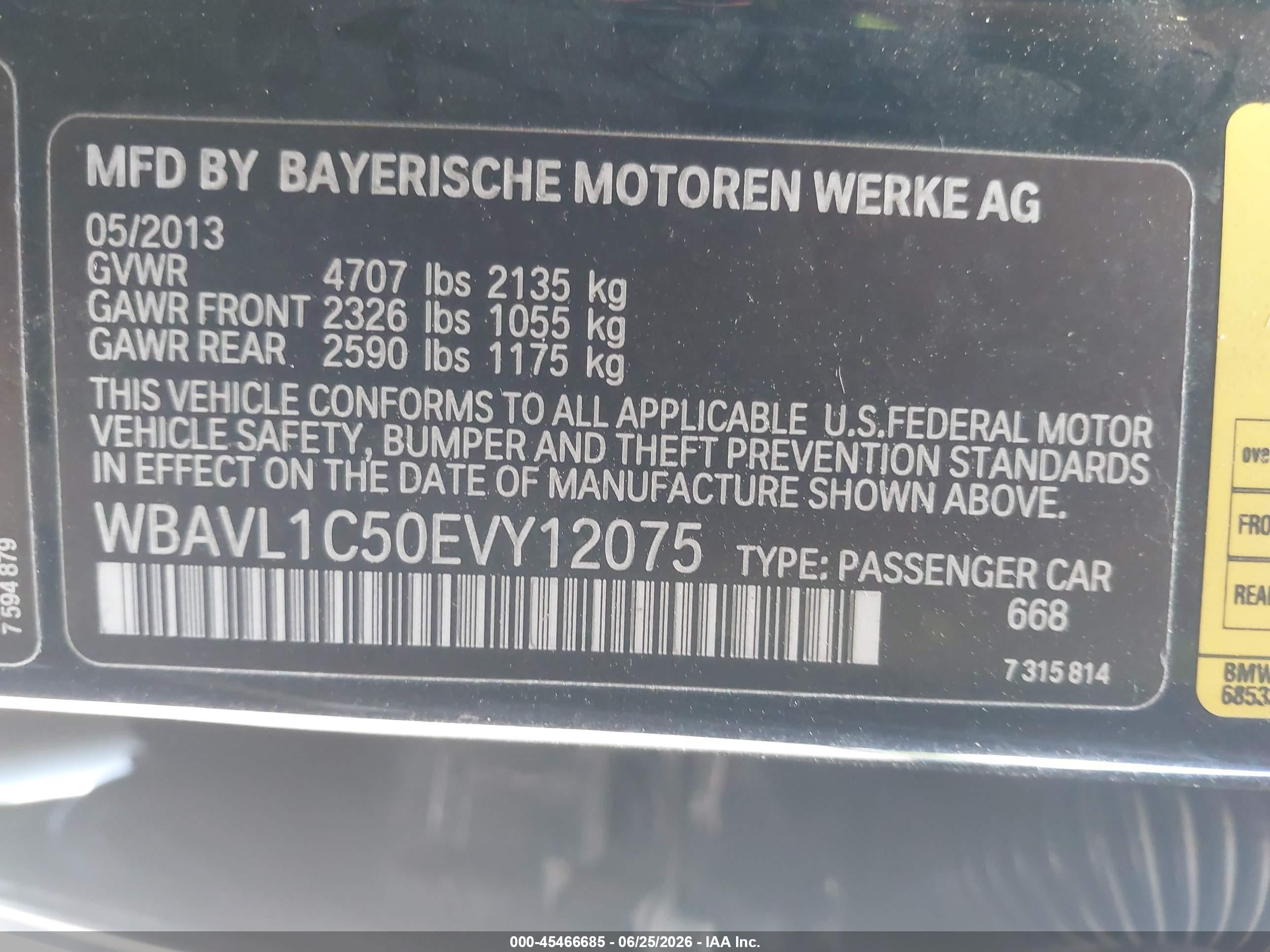 2014 Bmw X1 Xdrive28i Black vin: WBAVL1C50EVY12075