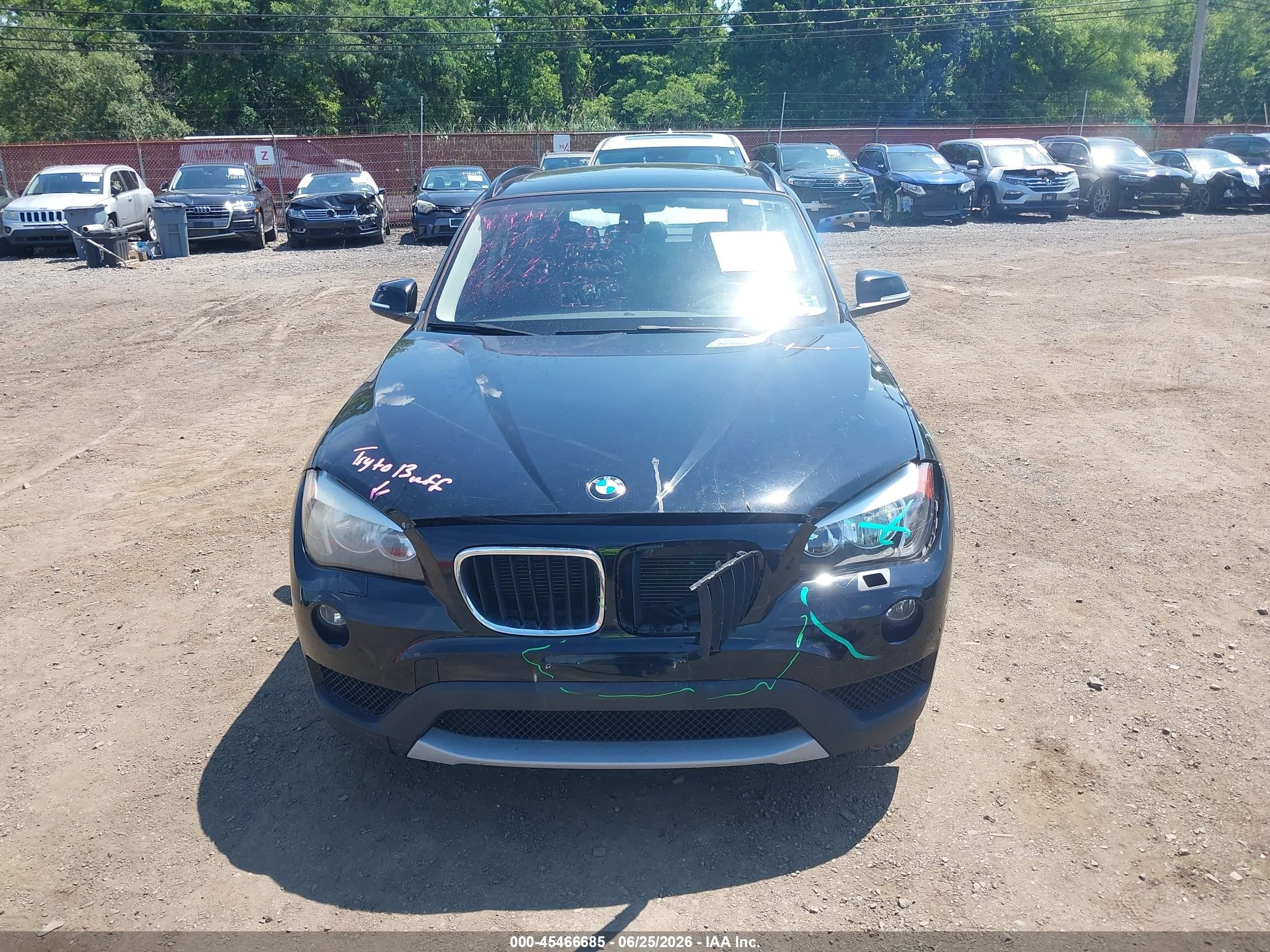 2014 Bmw X1 Xdrive28i Black vin: WBAVL1C50EVY12075