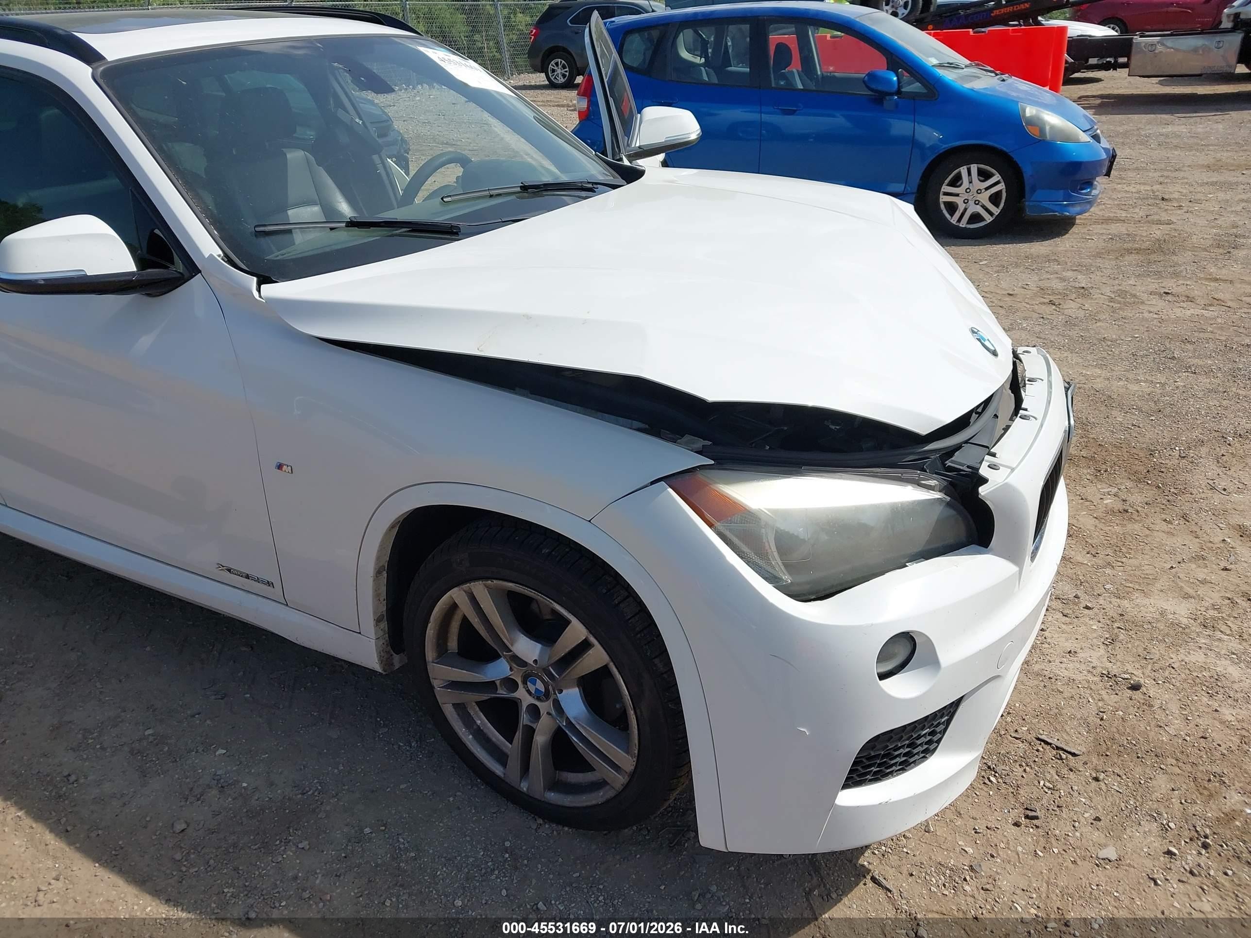 2014 Bmw X1 Xdrive28i White vin: WBAVL1C50EVY15977