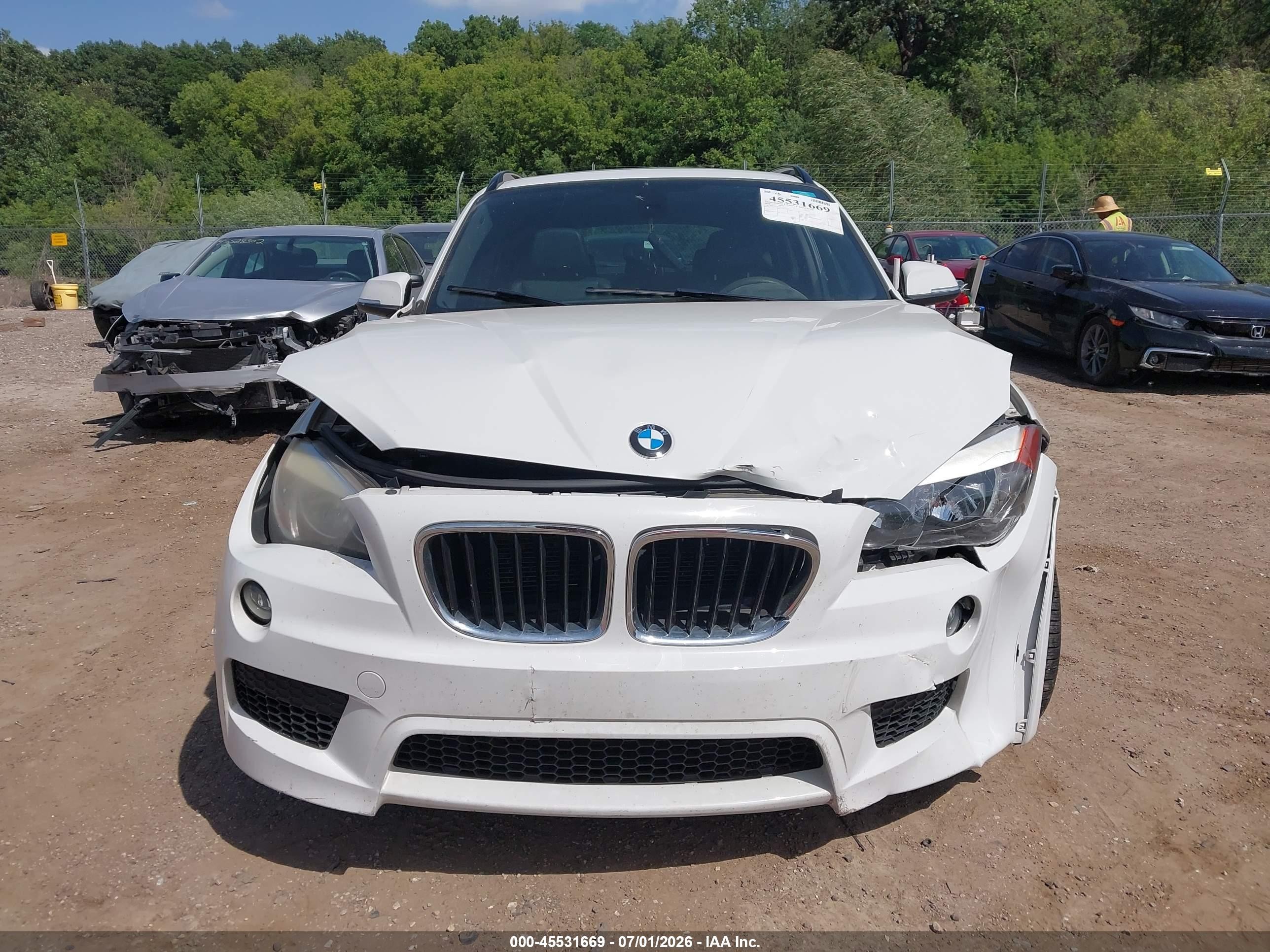 2014 Bmw X1 Xdrive28i White vin: WBAVL1C50EVY15977