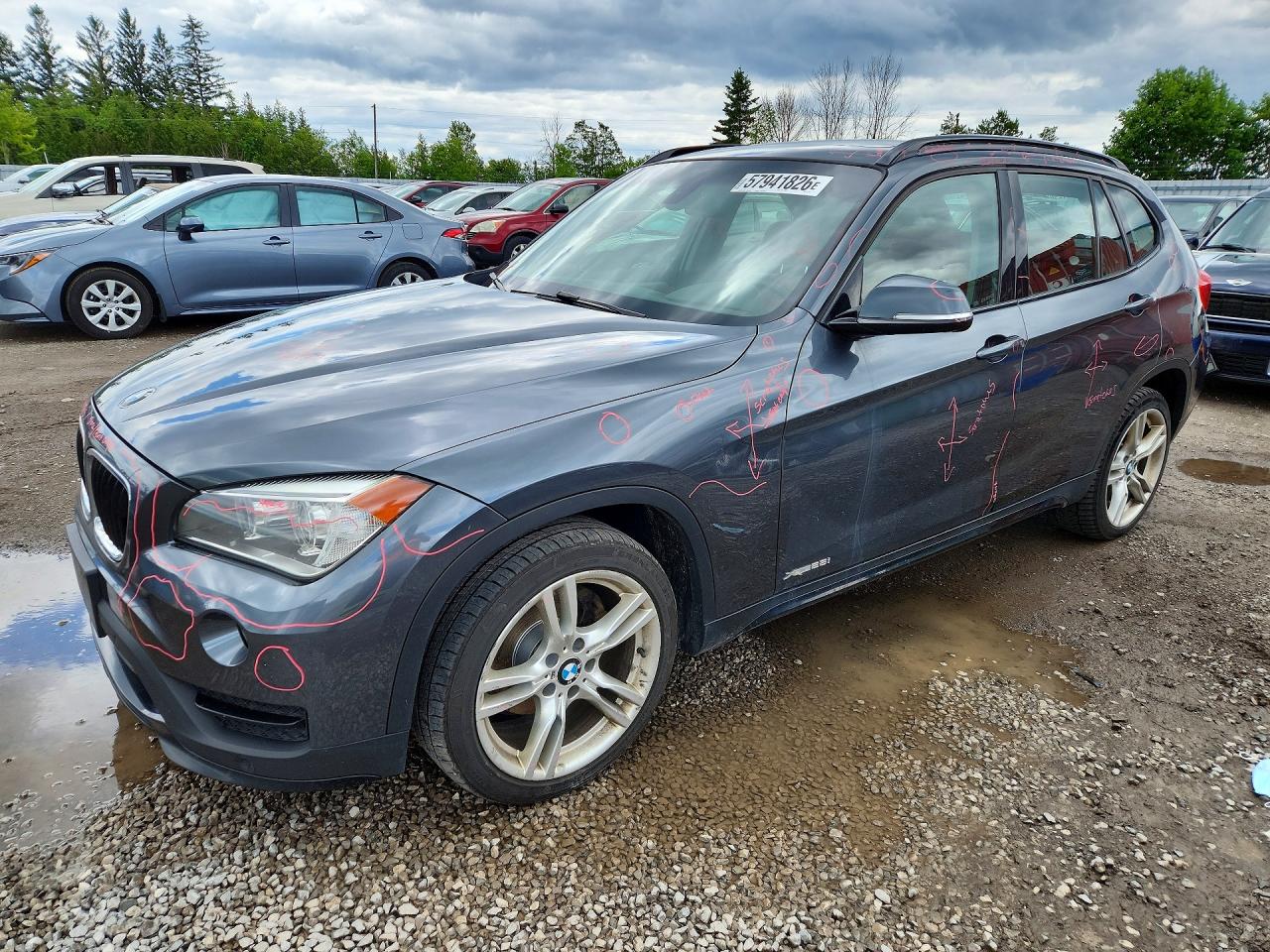 2015 Bmw X1 Xdrive28i Gray vin: WBAVL1C50FVY27483