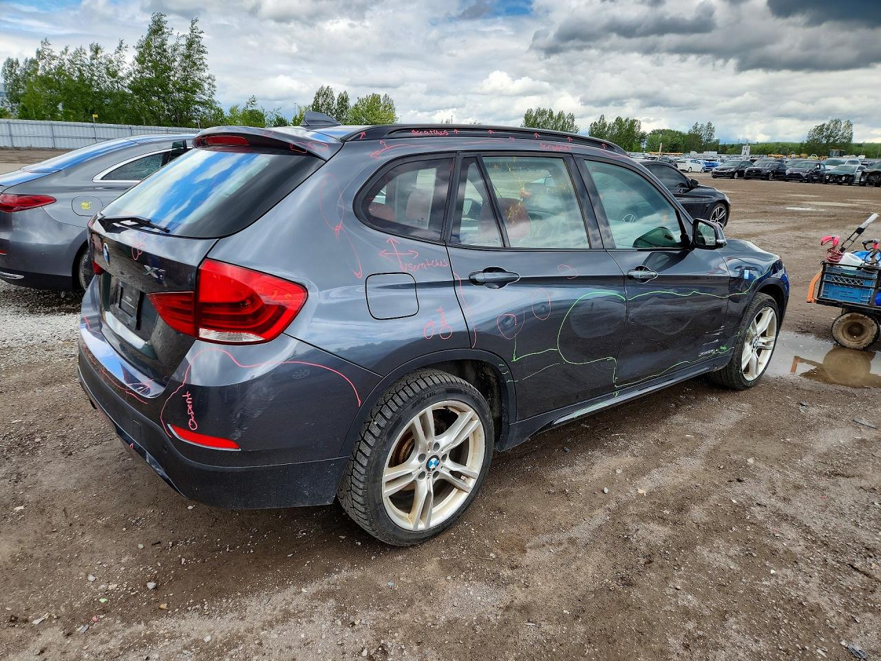 2015 Bmw X1 Xdrive28i Gray vin: WBAVL1C50FVY27483