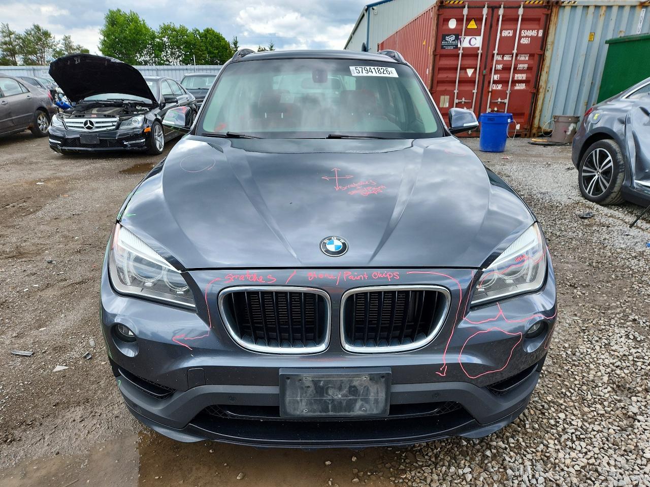 2015 Bmw X1 Xdrive28i Gray vin: WBAVL1C50FVY27483