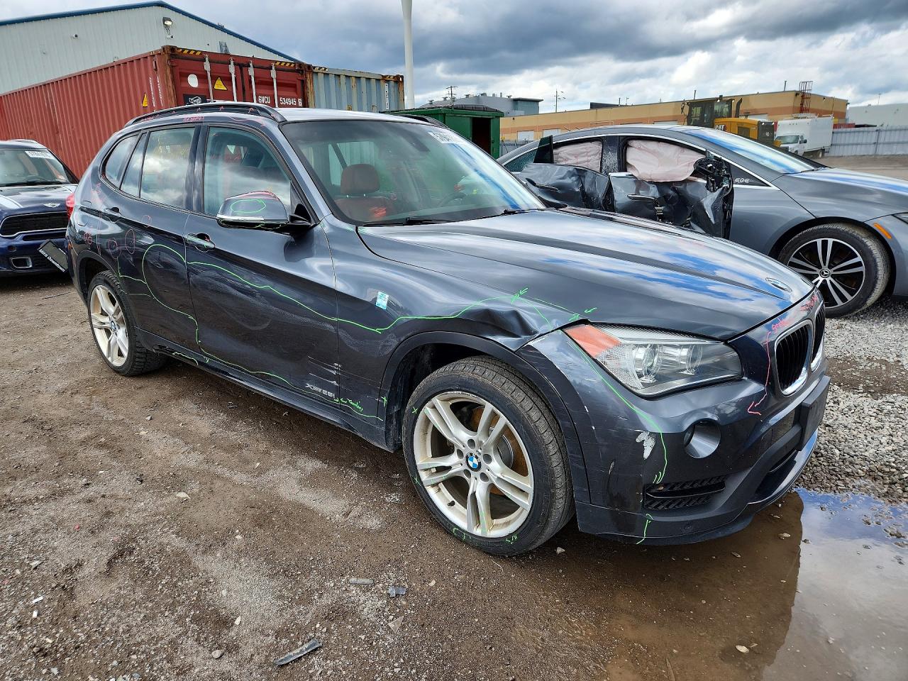 2015 Bmw X1 Xdrive28i Gray vin: WBAVL1C50FVY27483