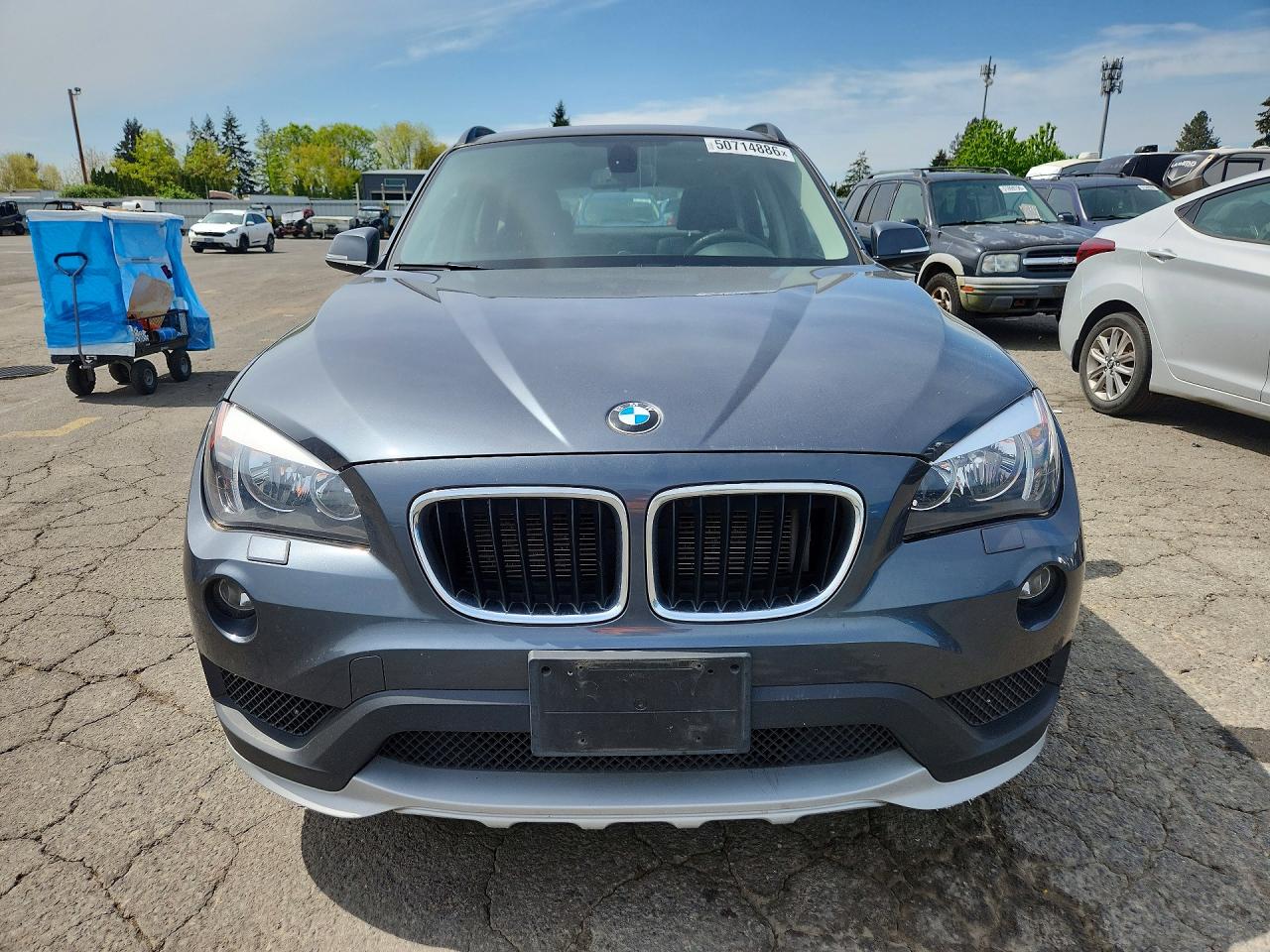 2015 Bmw X1 Xdrive28i Gray vin: WBAVL1C50FVY37186