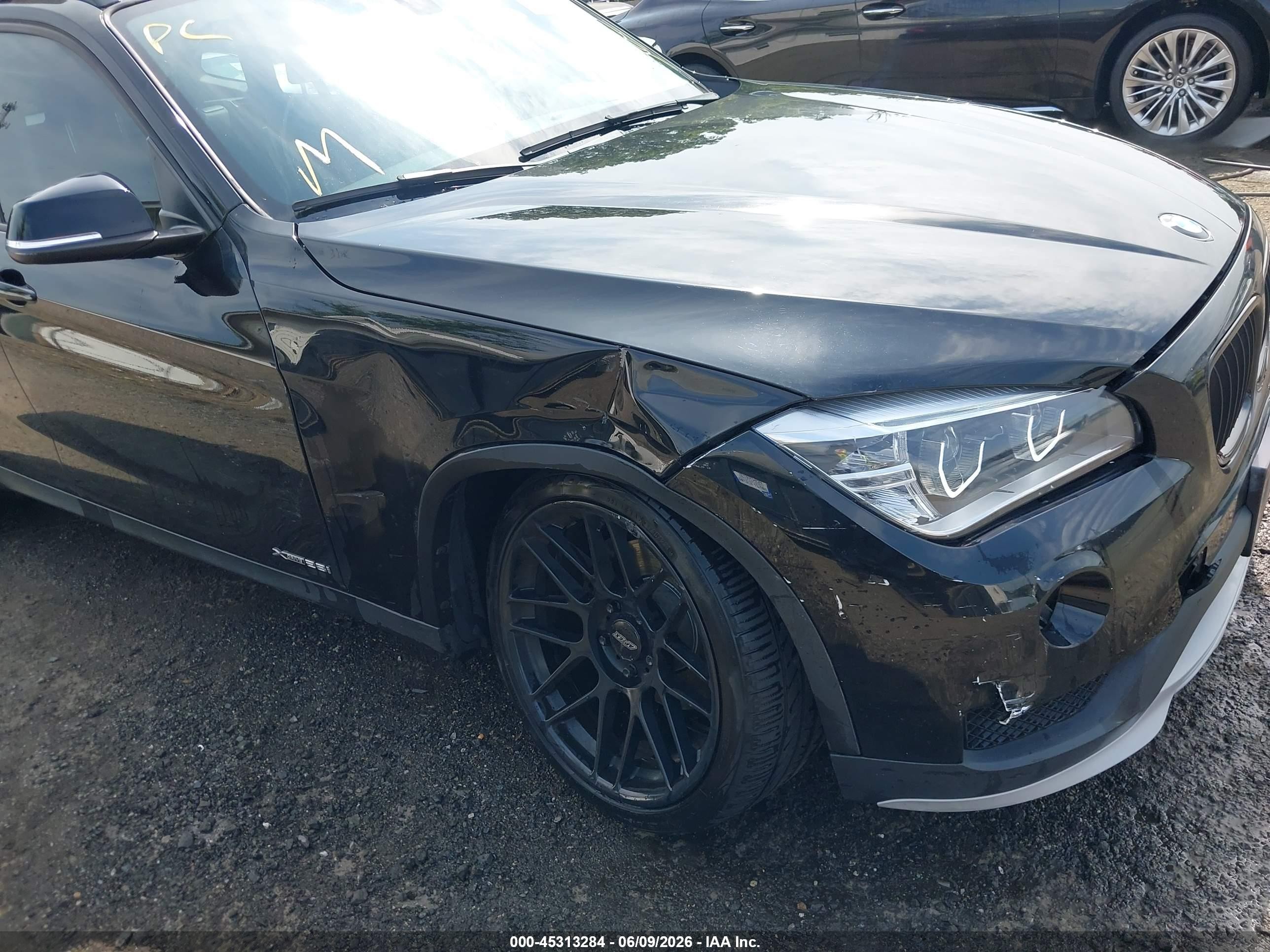 2015 Bmw X1 Xdrive28i Black vin: WBAVL1C50FVY38645