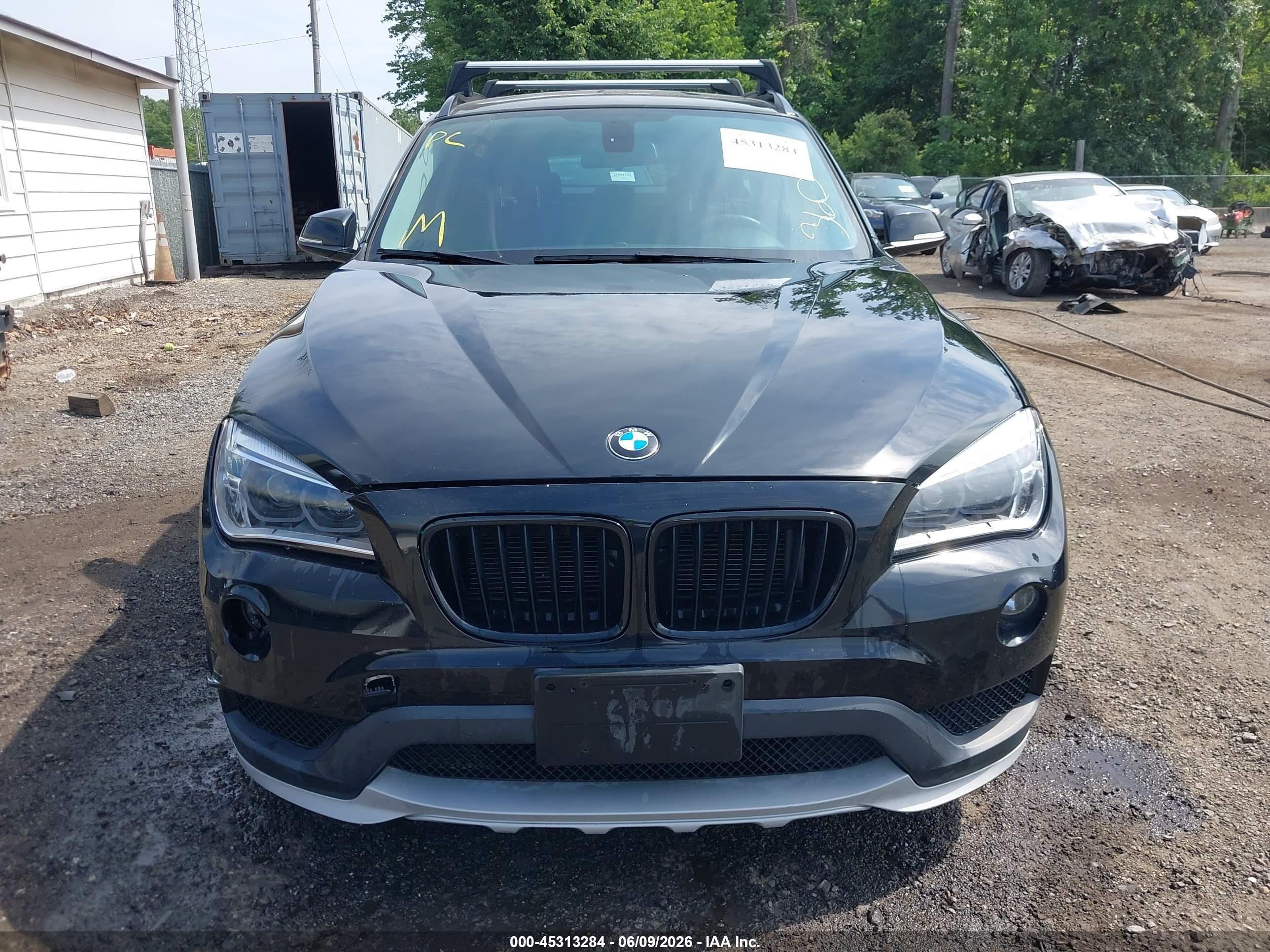 2015 Bmw X1 Xdrive28i Black vin: WBAVL1C50FVY38645
