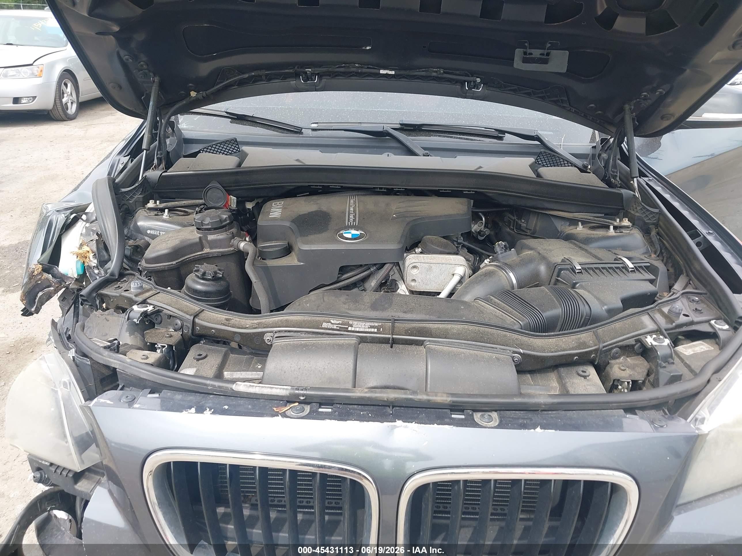 2013 Bmw X1 Xdrive28i Gray vin: WBAVL1C51DVR87708