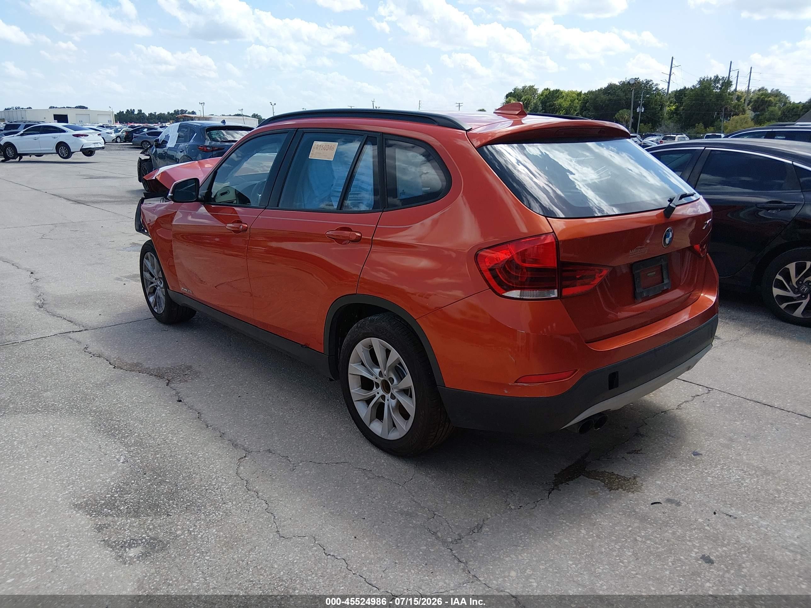 2014 Bmw X1 Xdrive28i Orange vin: WBAVL1C51EVR93512