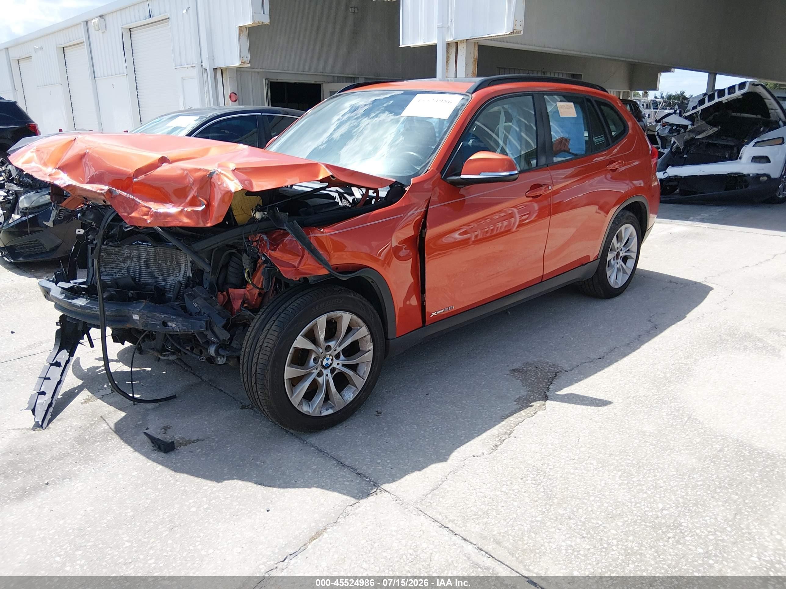 2014 Bmw X1 Xdrive28i Orange vin: WBAVL1C51EVR93512